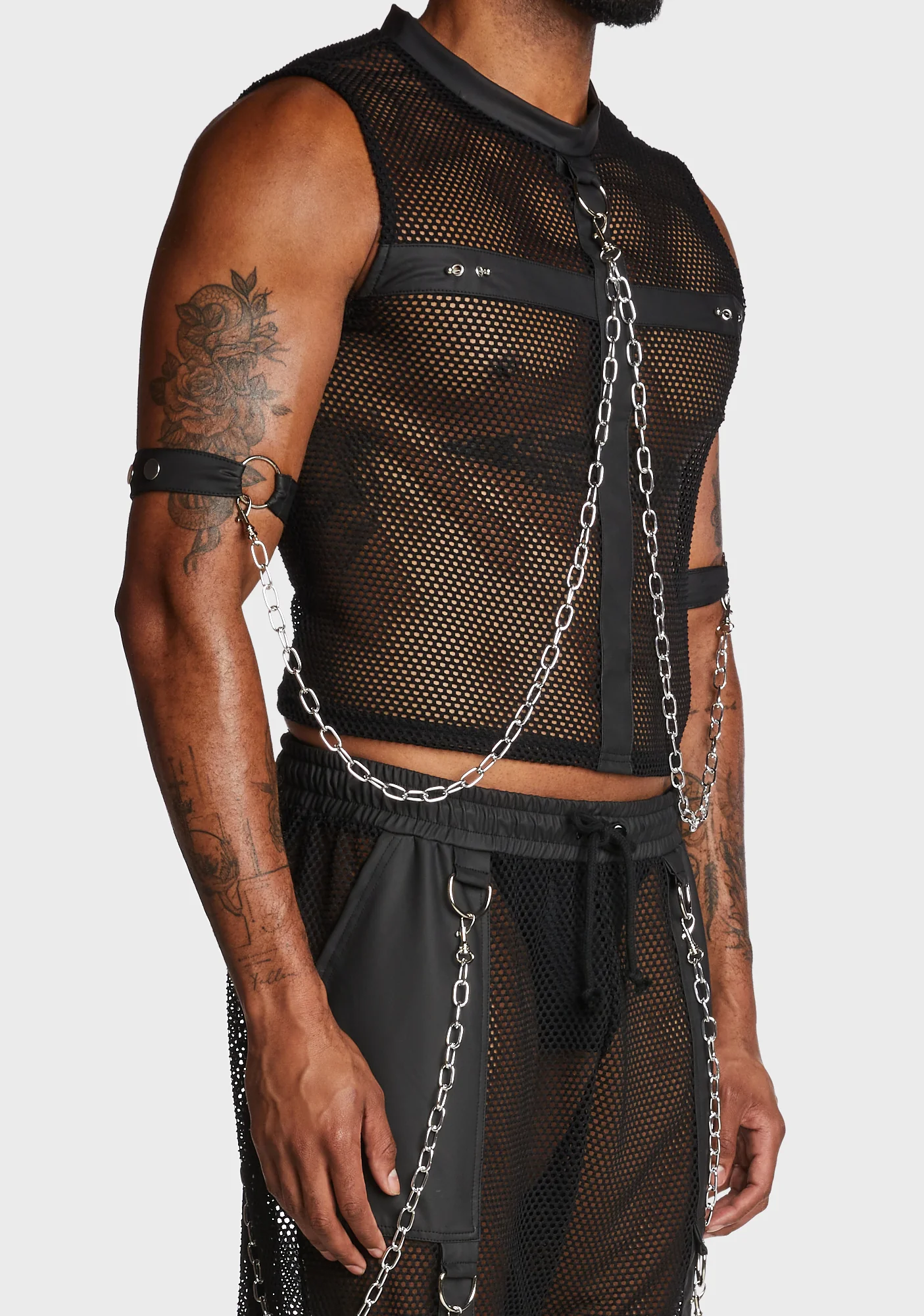 Naughty Nights Fishnet Muscle Tank - Image 2
