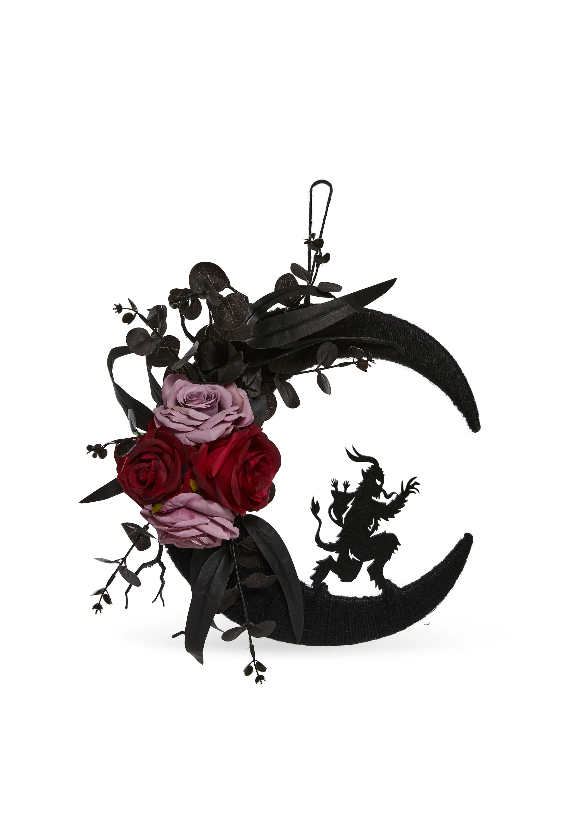Naughty Not Nice Krampus Wreath - Image 2