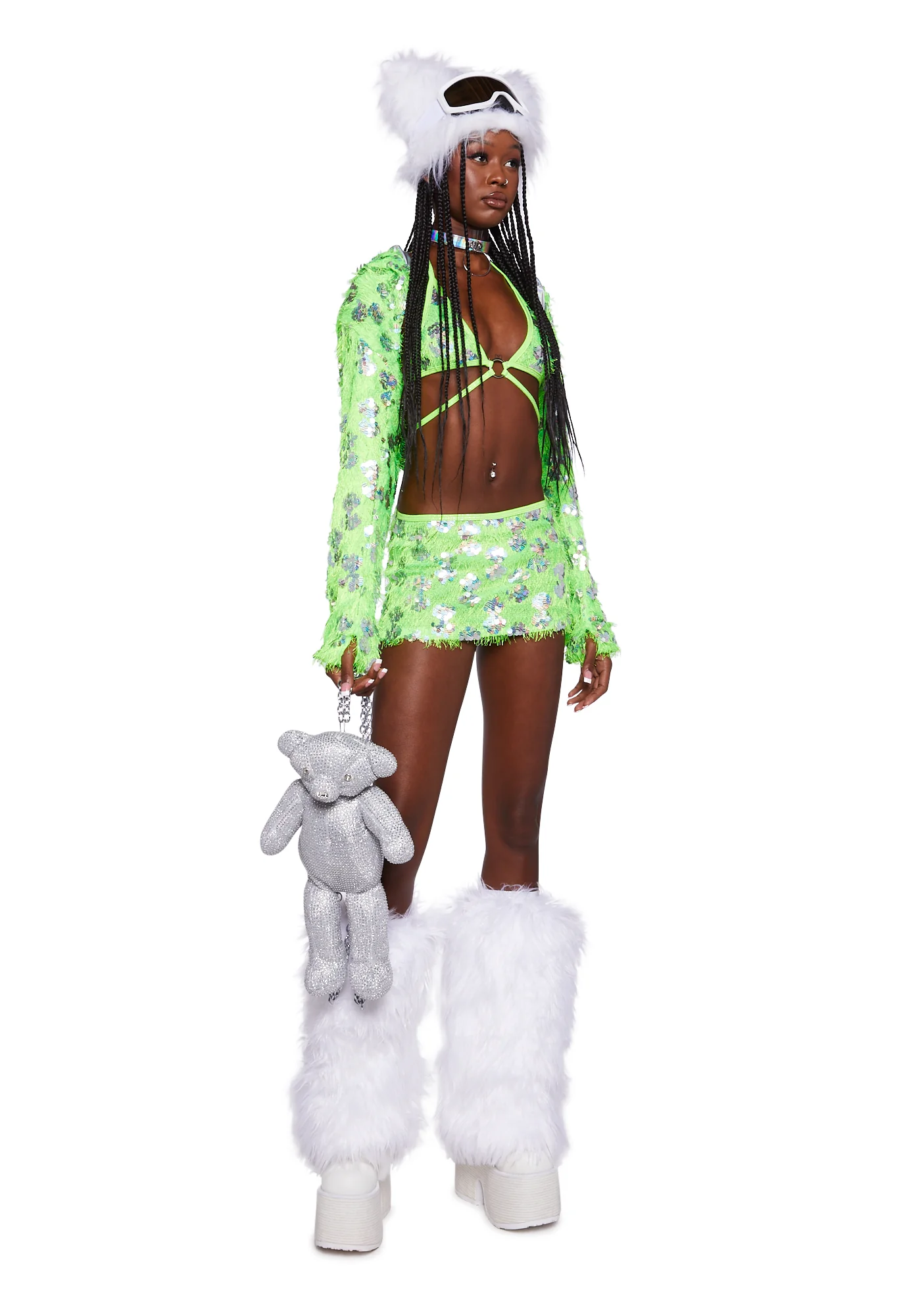 Neon Nights Mini Skirt - Image 2