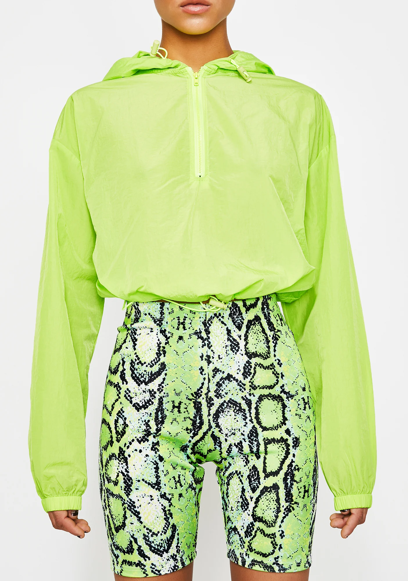 Neon Slithering Chills Biker Shorts - Image 3