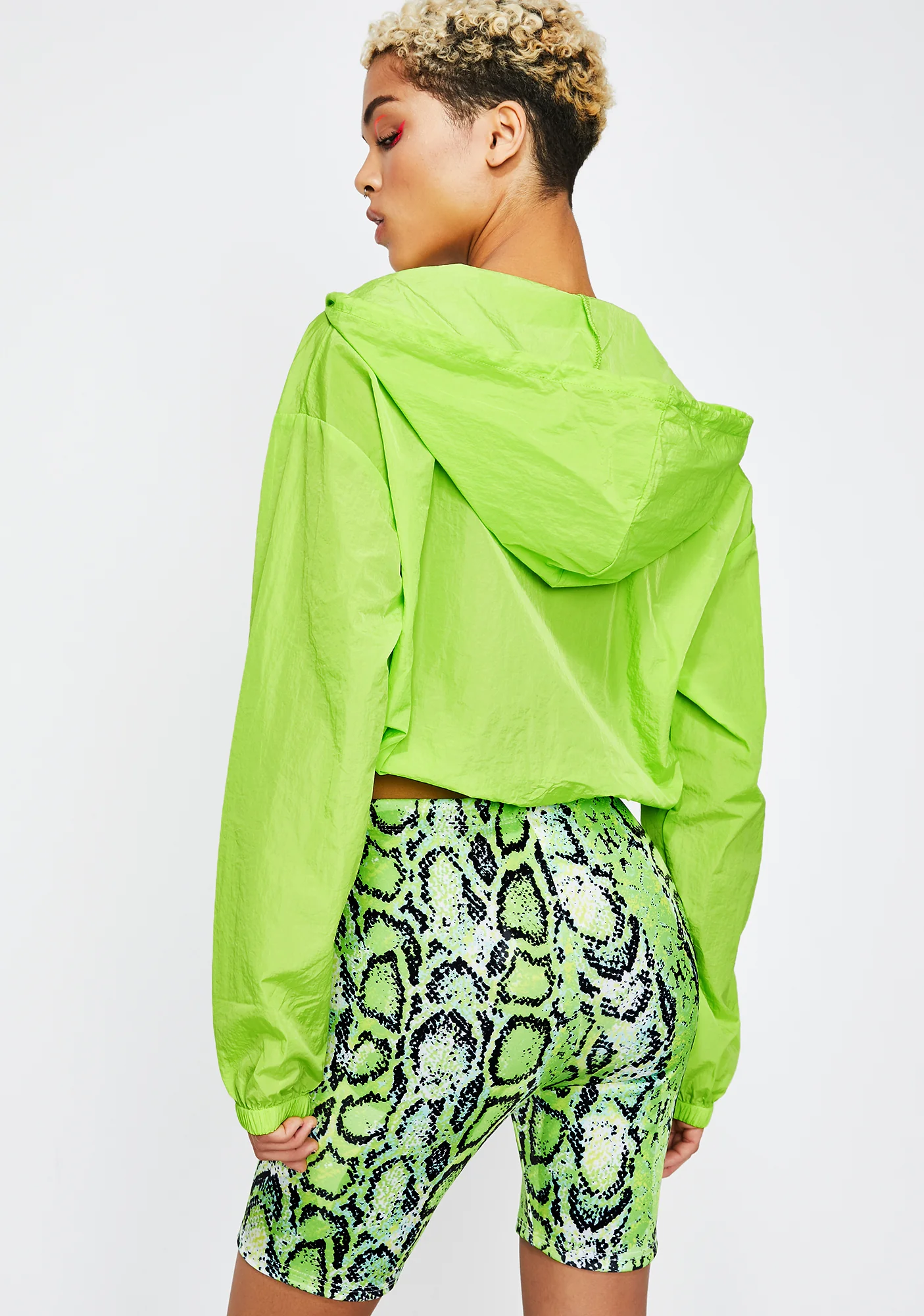 Neon Slithering Chills Biker Shorts - Image 4