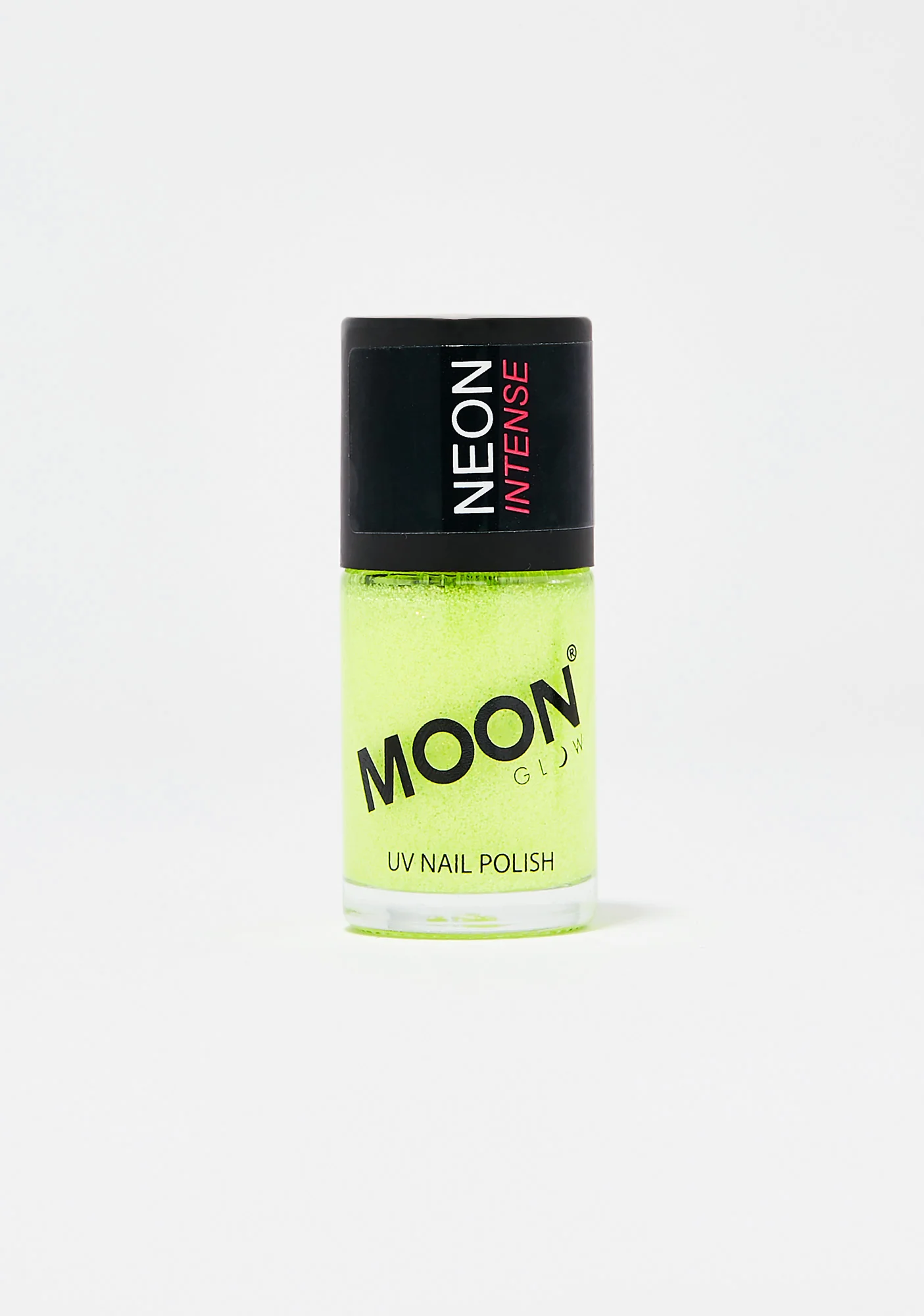 Neon Yellow UV Glitter Nail Varnish - Image 2
