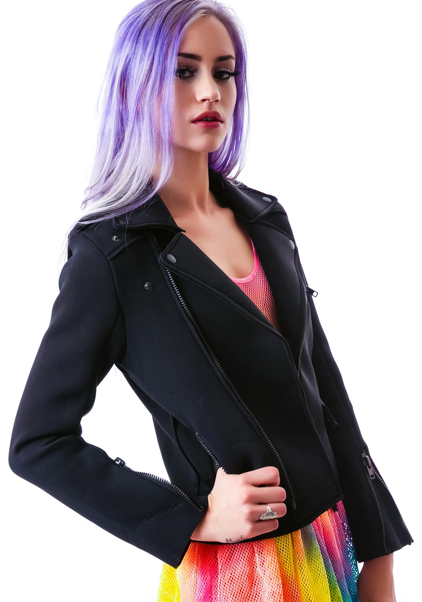 Neoprene Moto Jacket - Image 3