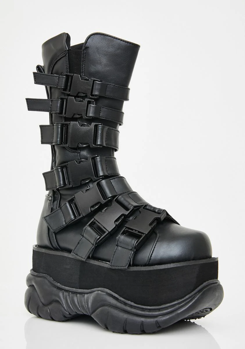 Neptune-210 Unisex Platform Mid-Calf Boots - Image 2
