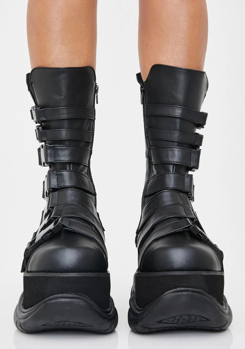 Neptune-210 Unisex Platform Mid-Calf Boots - Image 3