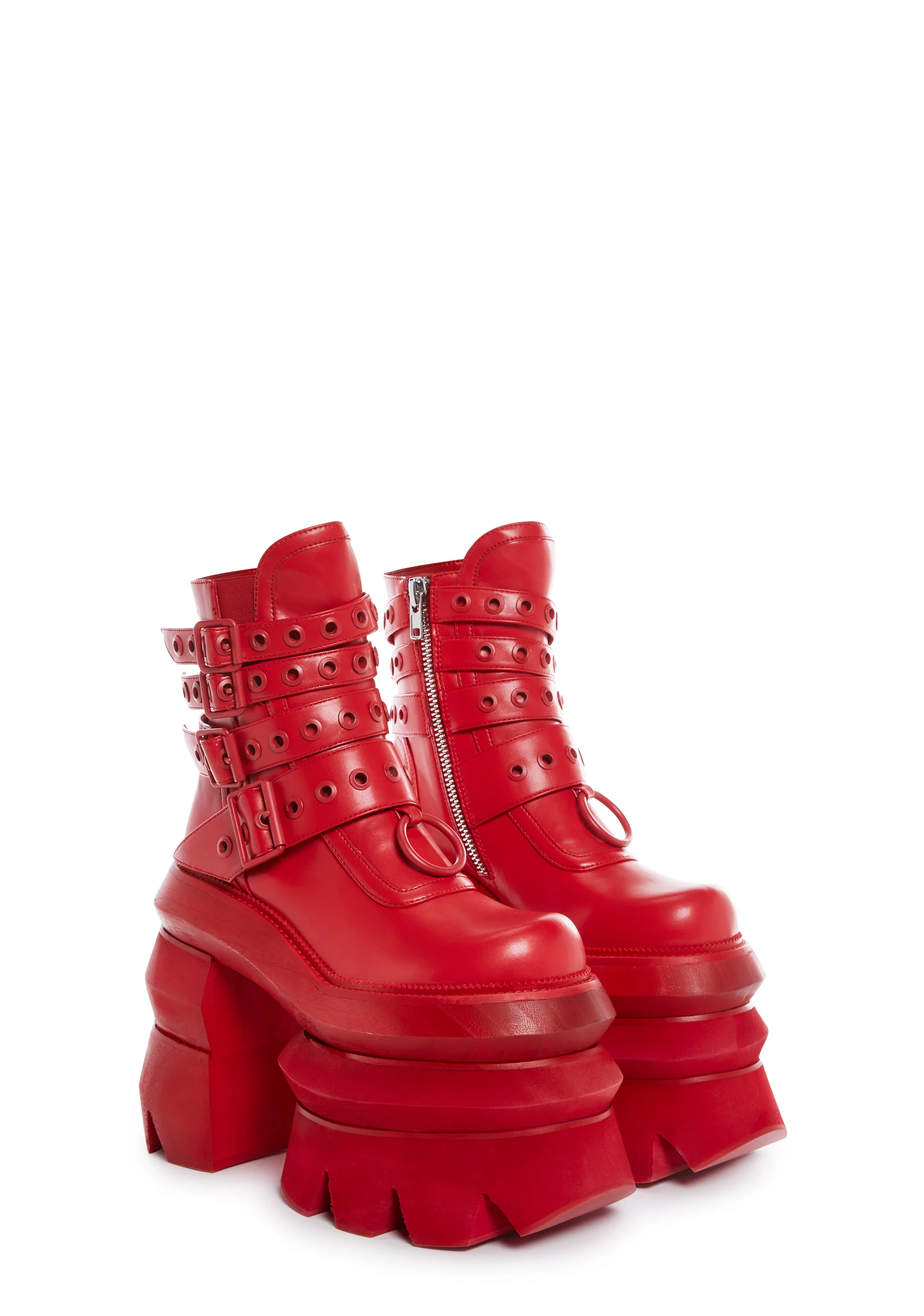 Never A Sellout Ankle Boots - Red - Image 3