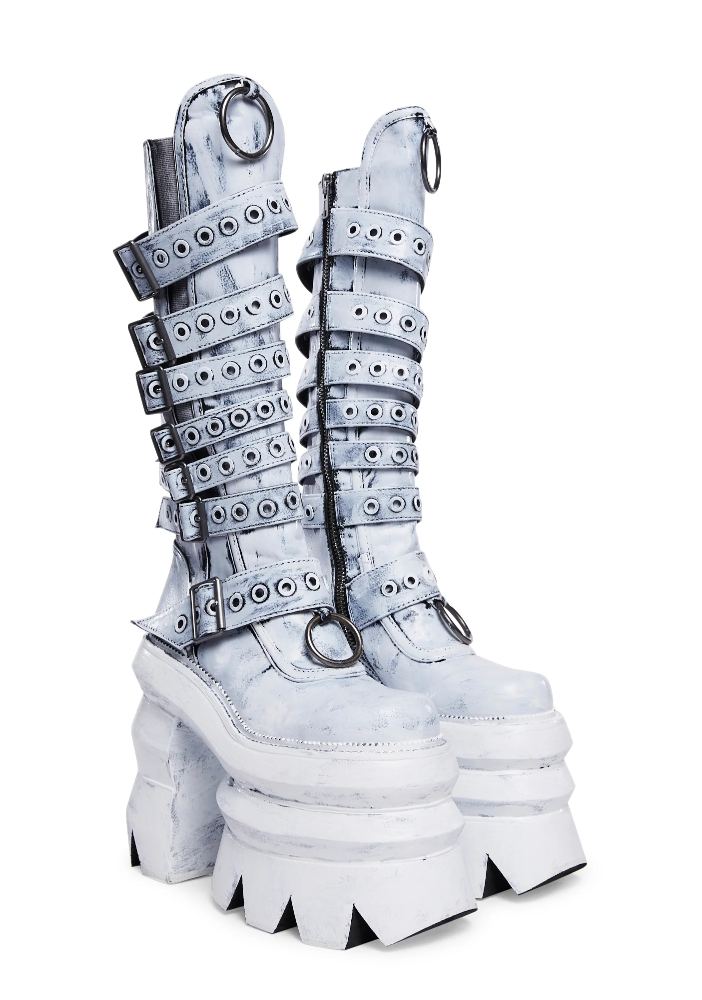 Never A Sellout Platform Boots - White - Image 4