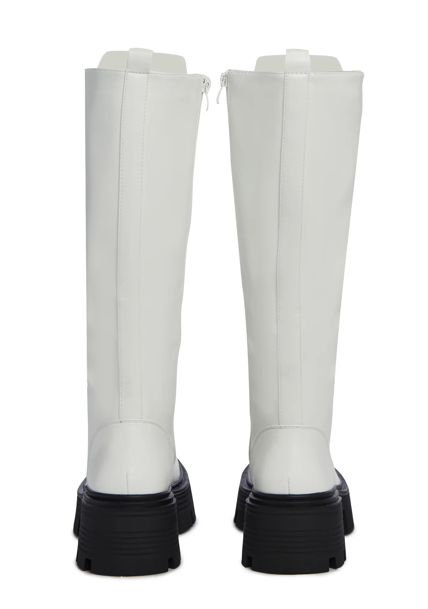 Never Better Combat Boots - White - Image 4