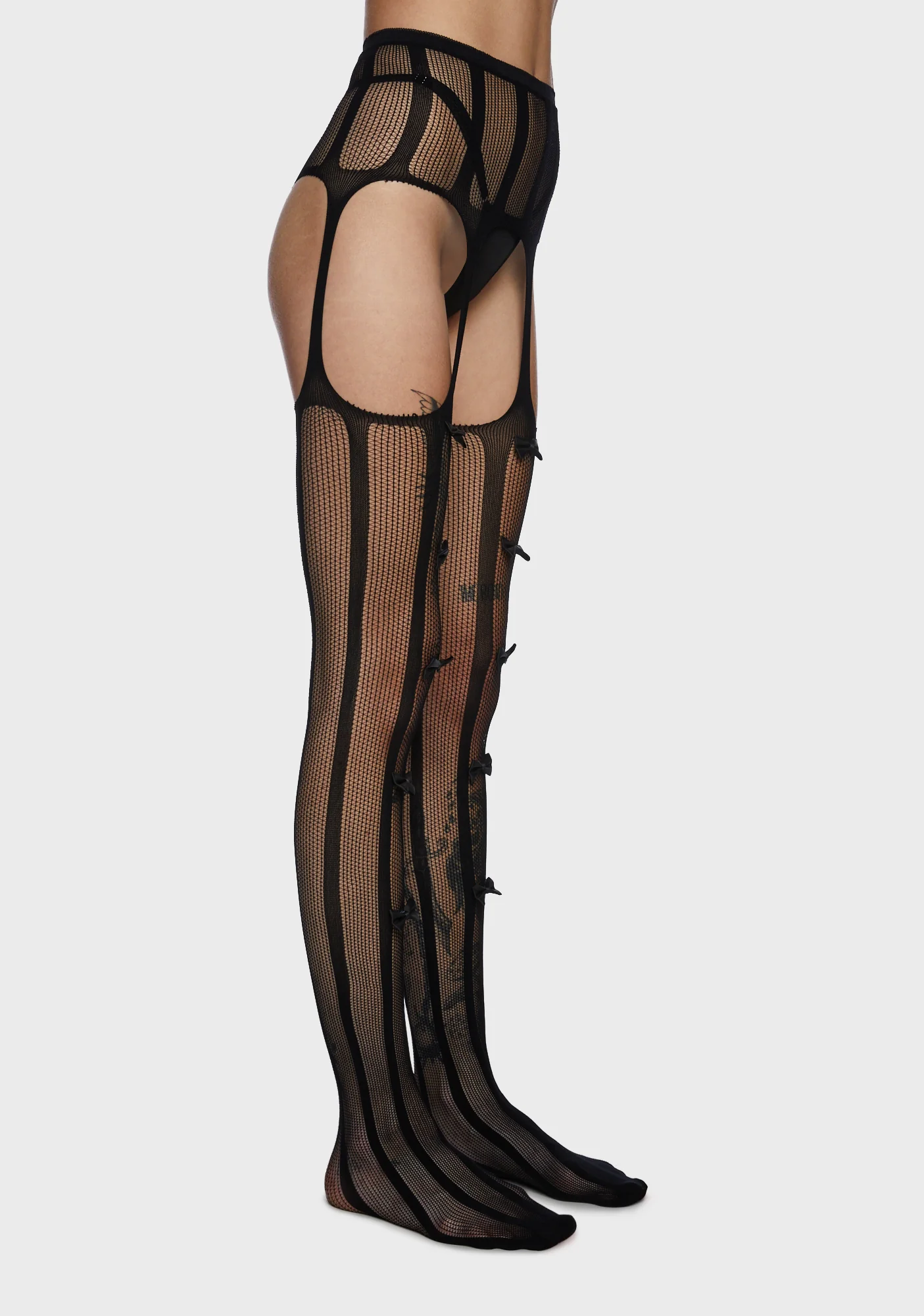 Never Innocent Garter Tights - Image 2
