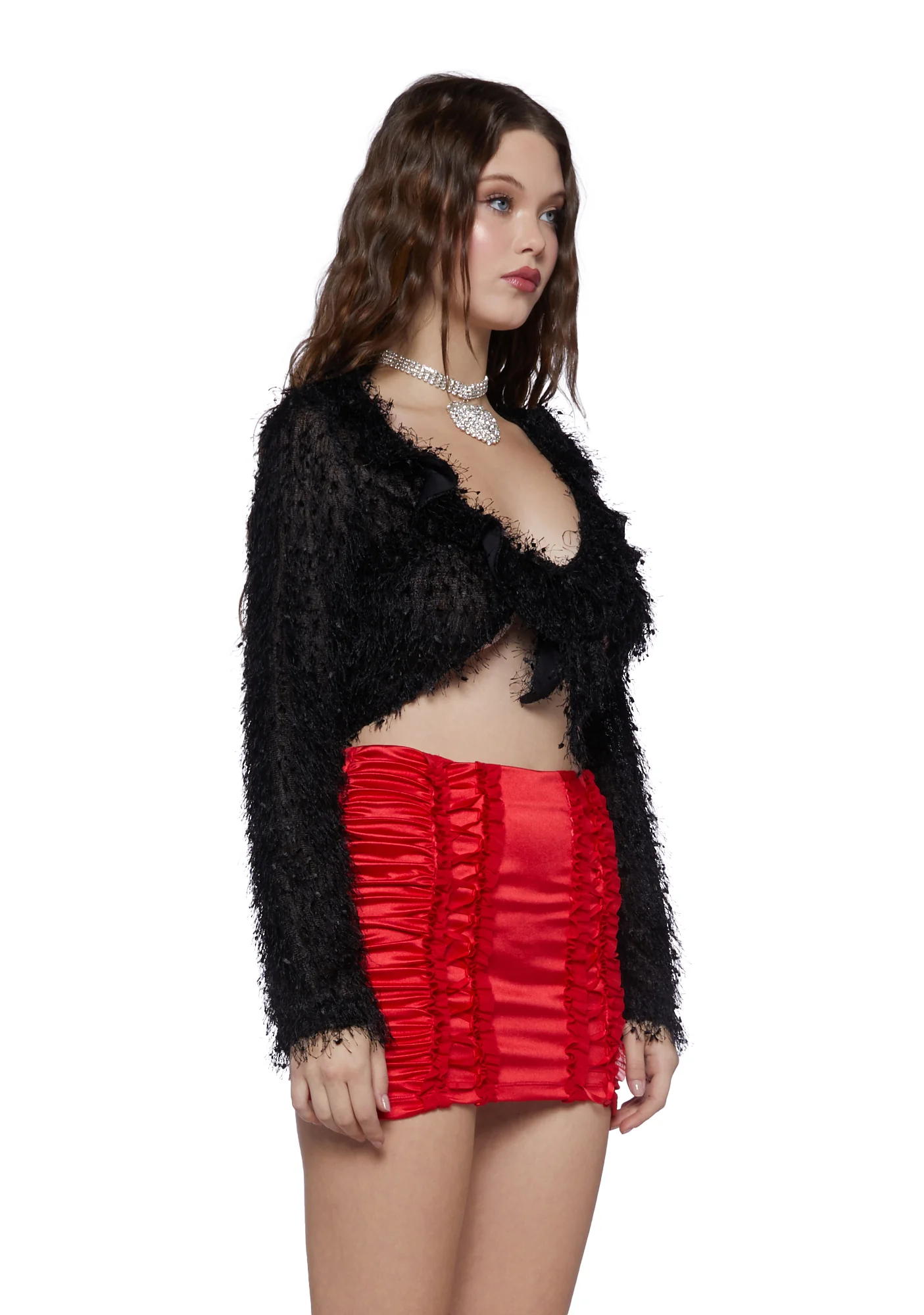 Never Too Much Cardigan-Black - Image 3