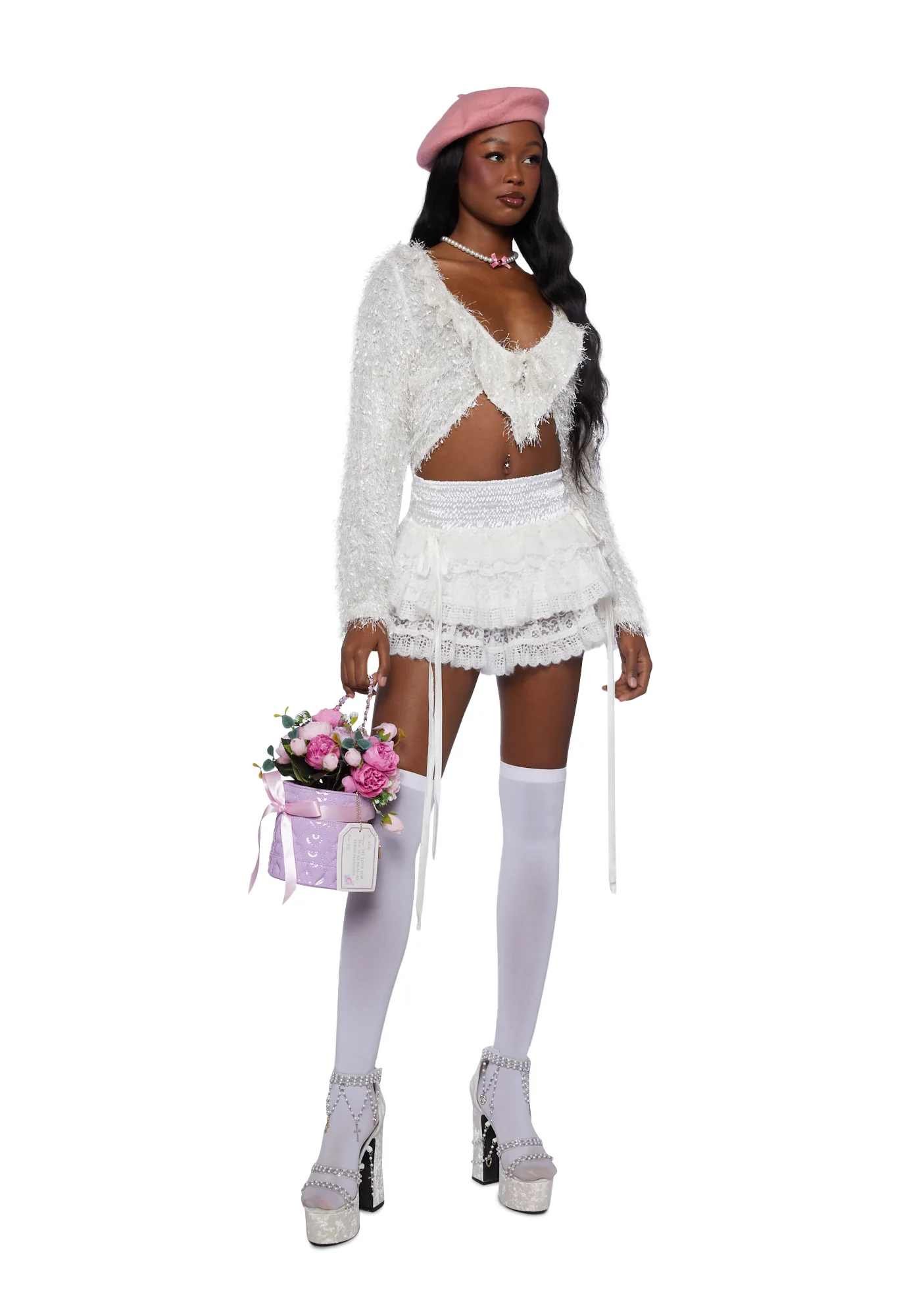 Never Too Much Cardigan- White - Image 2