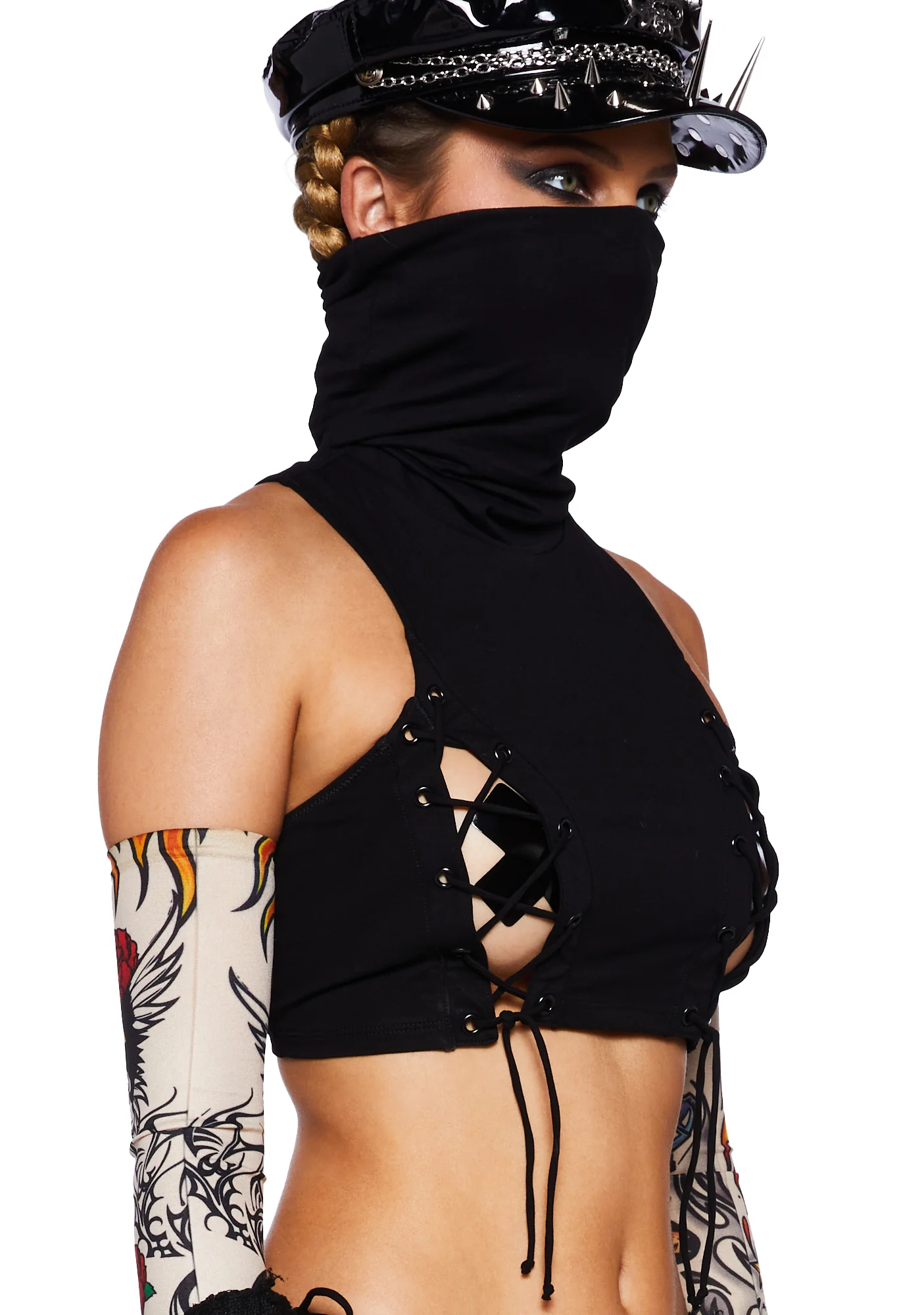 New Age Nomad Tank & Panty Set - Black - Image 5