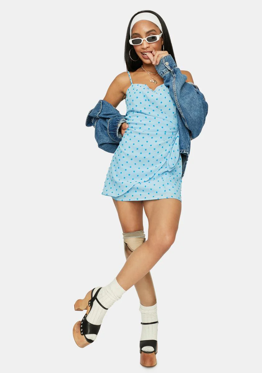 New Beginning Wrap Mini Dress - Image 3