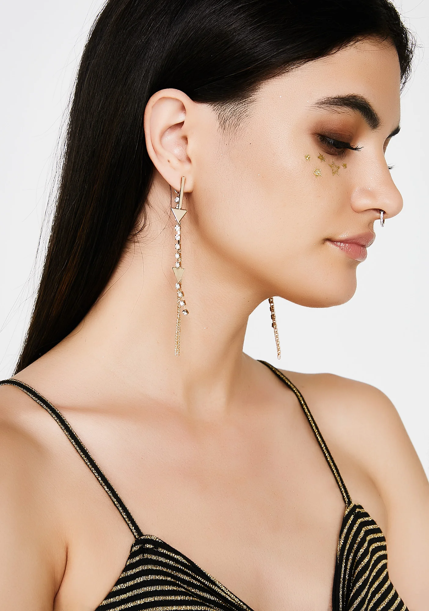 New Direction Chain Earrings - Image 4