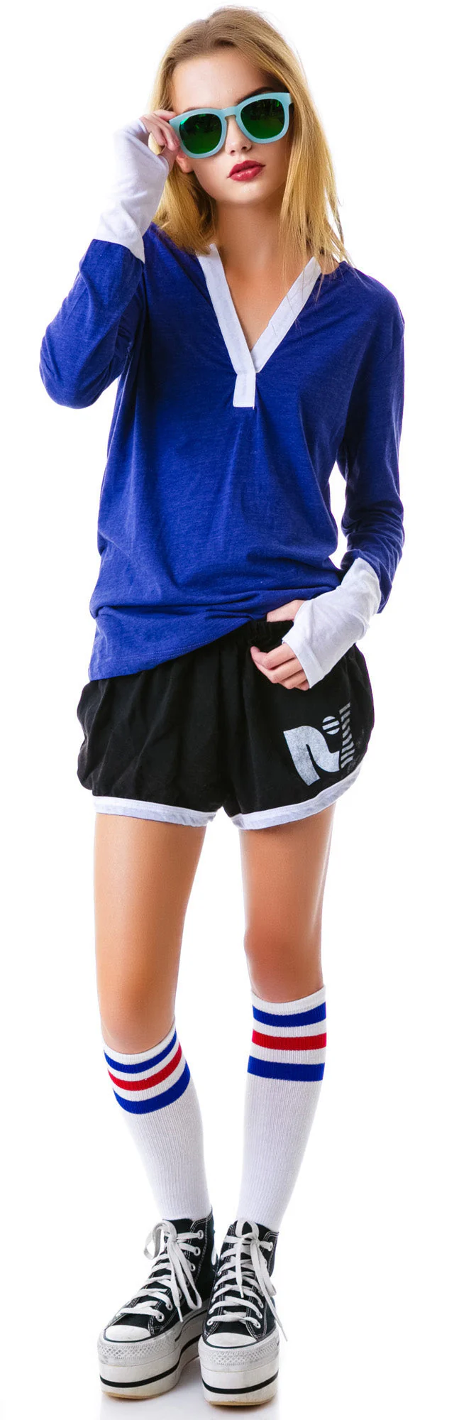 Nice To Meet You Henley Shirt - Light Blue - Image 9