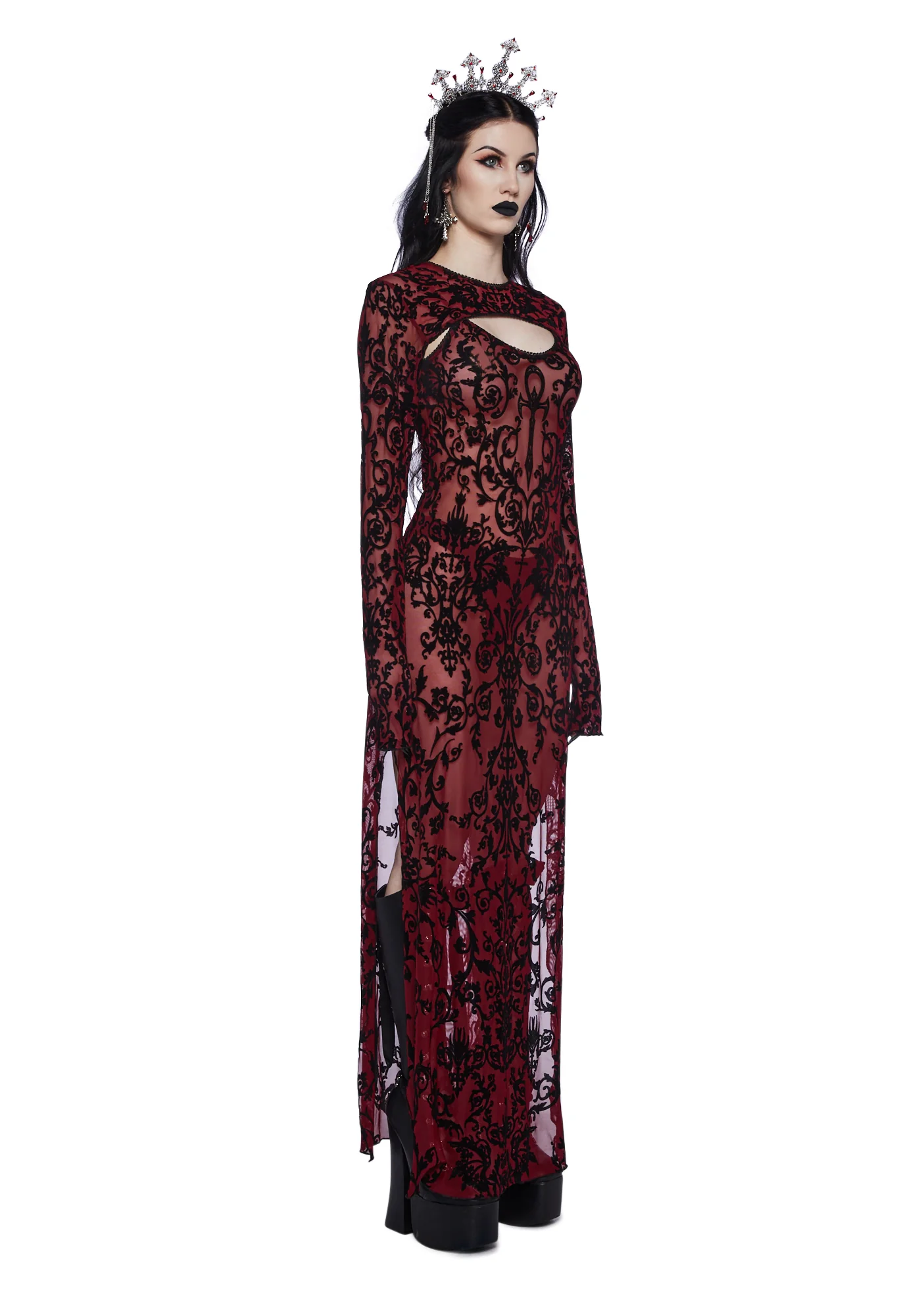 Night Ballroom Maxi Dress And Shrug Set - Image 3