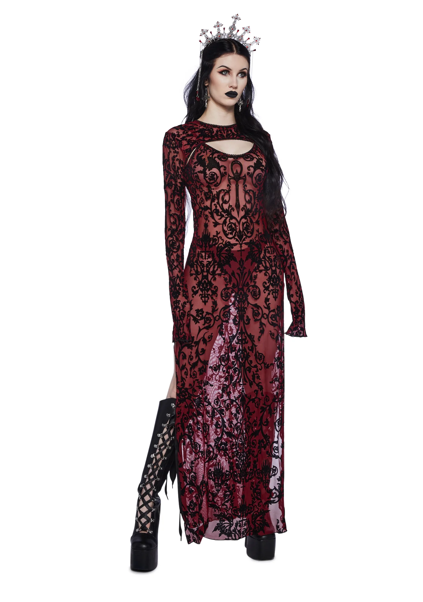 Night Ballroom Maxi Dress And Shrug Set - Image 5