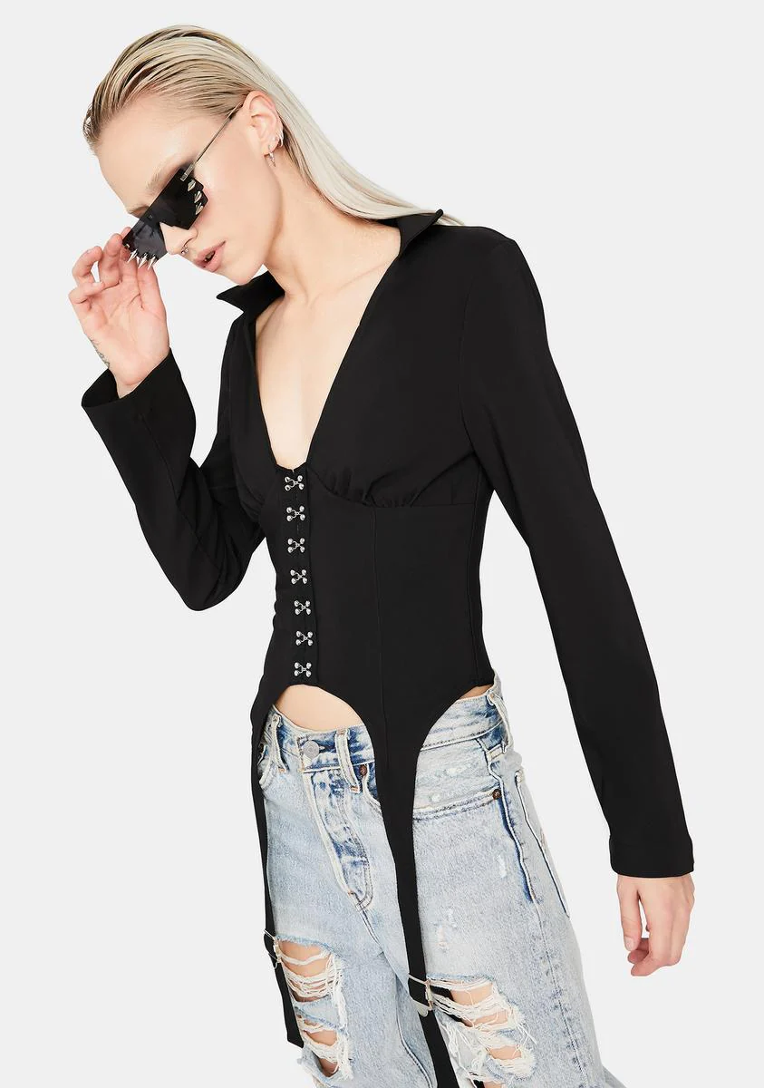 Night Barely Bitten Long Sleeve Top - Image 2