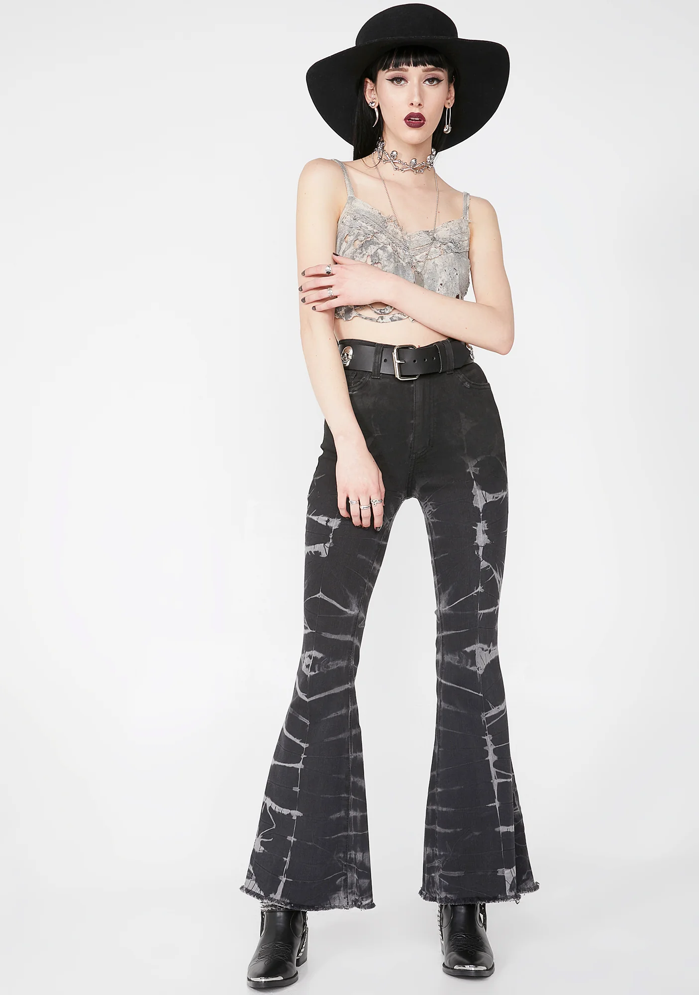 Night Crash Denim Flares - Image 3