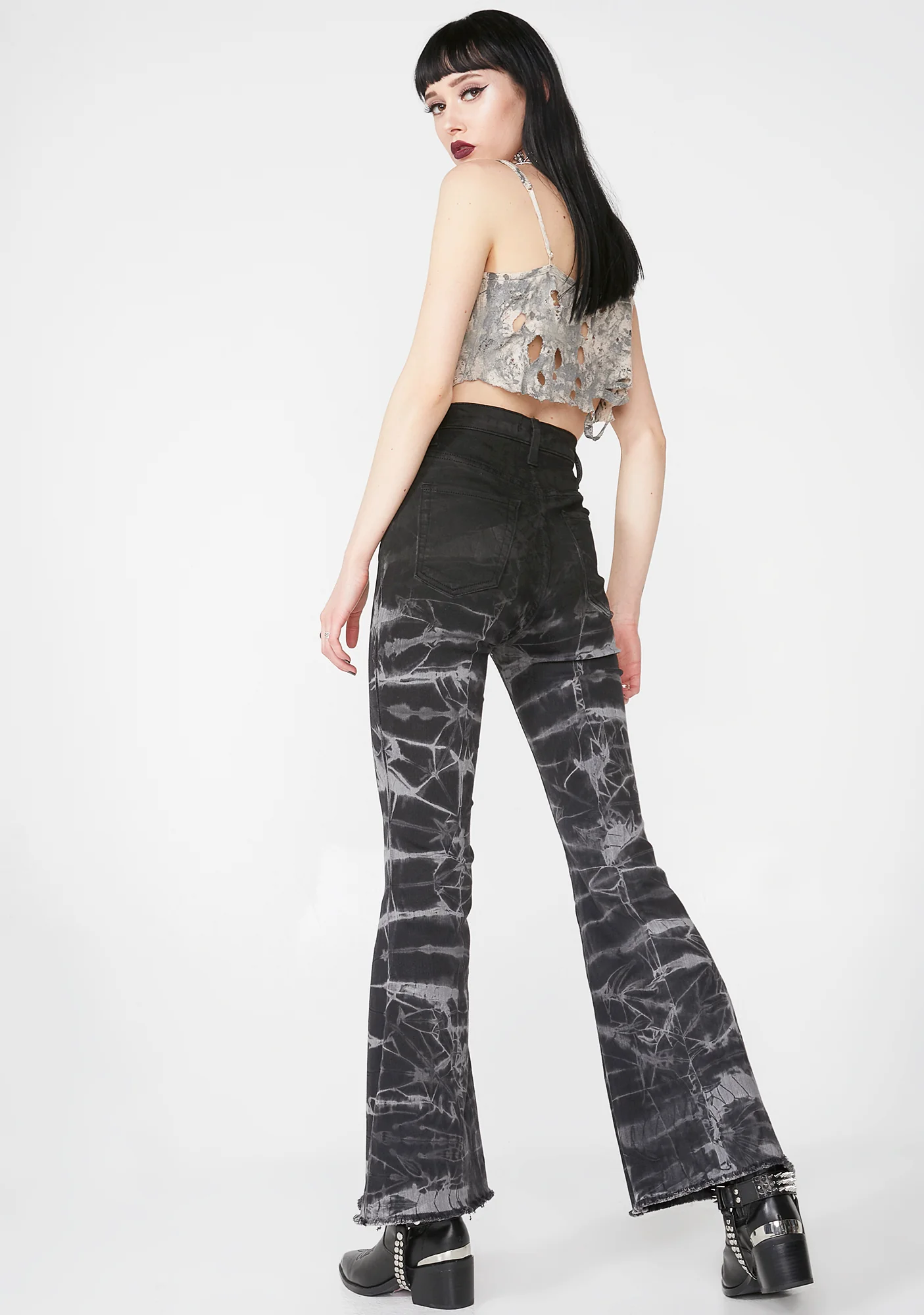Night Crash Denim Flares - Image 4