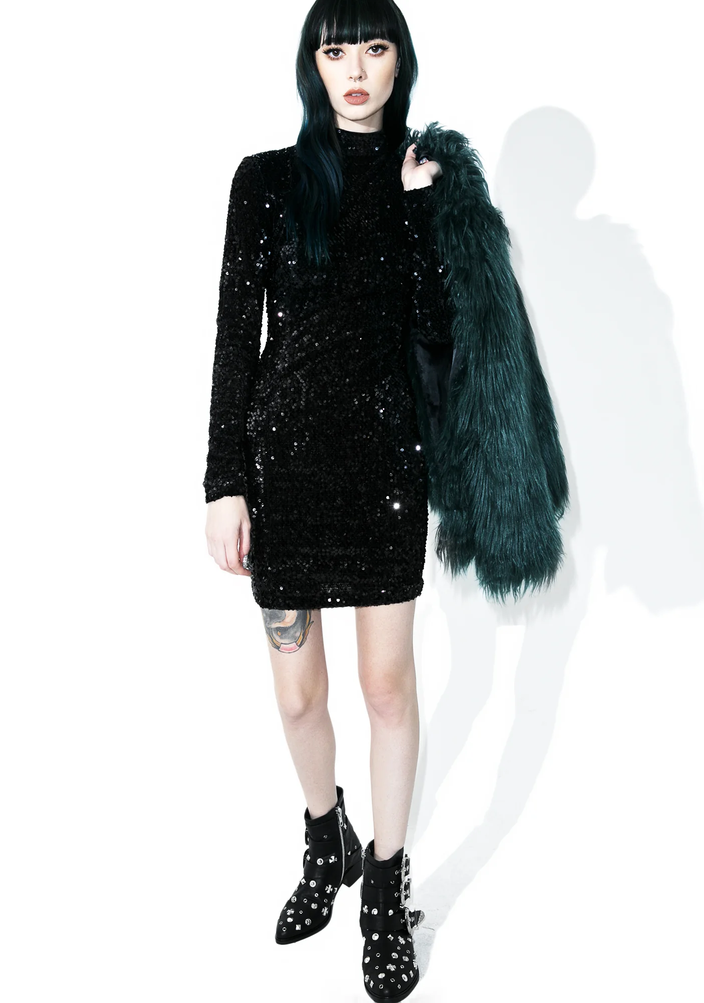 Night Flight Sequin Bodycon - Image 3