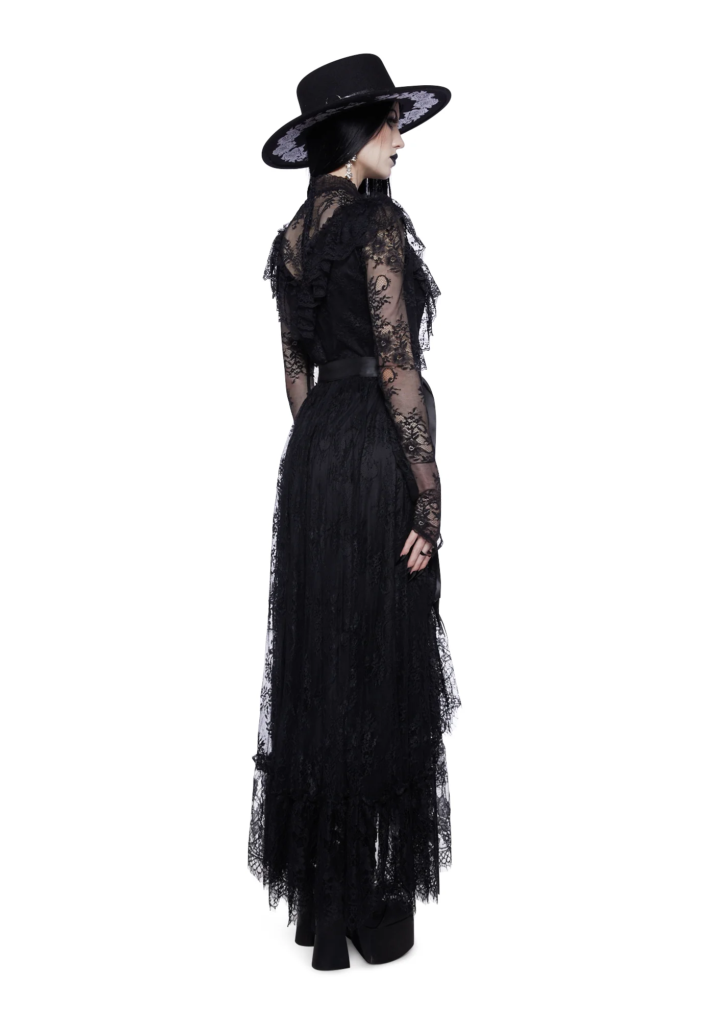 Nightfall Descent Maxi Dress - Image 4
