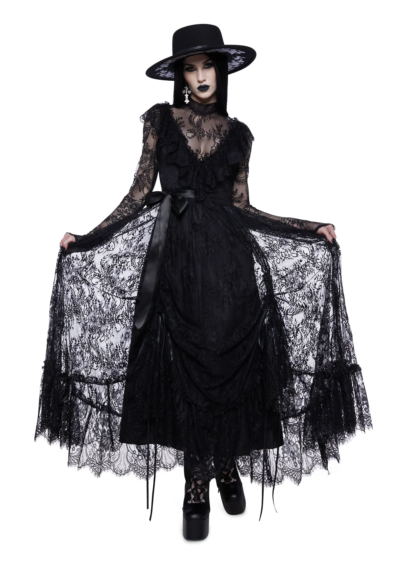 Nightfall Descent Maxi Dress - Image 6