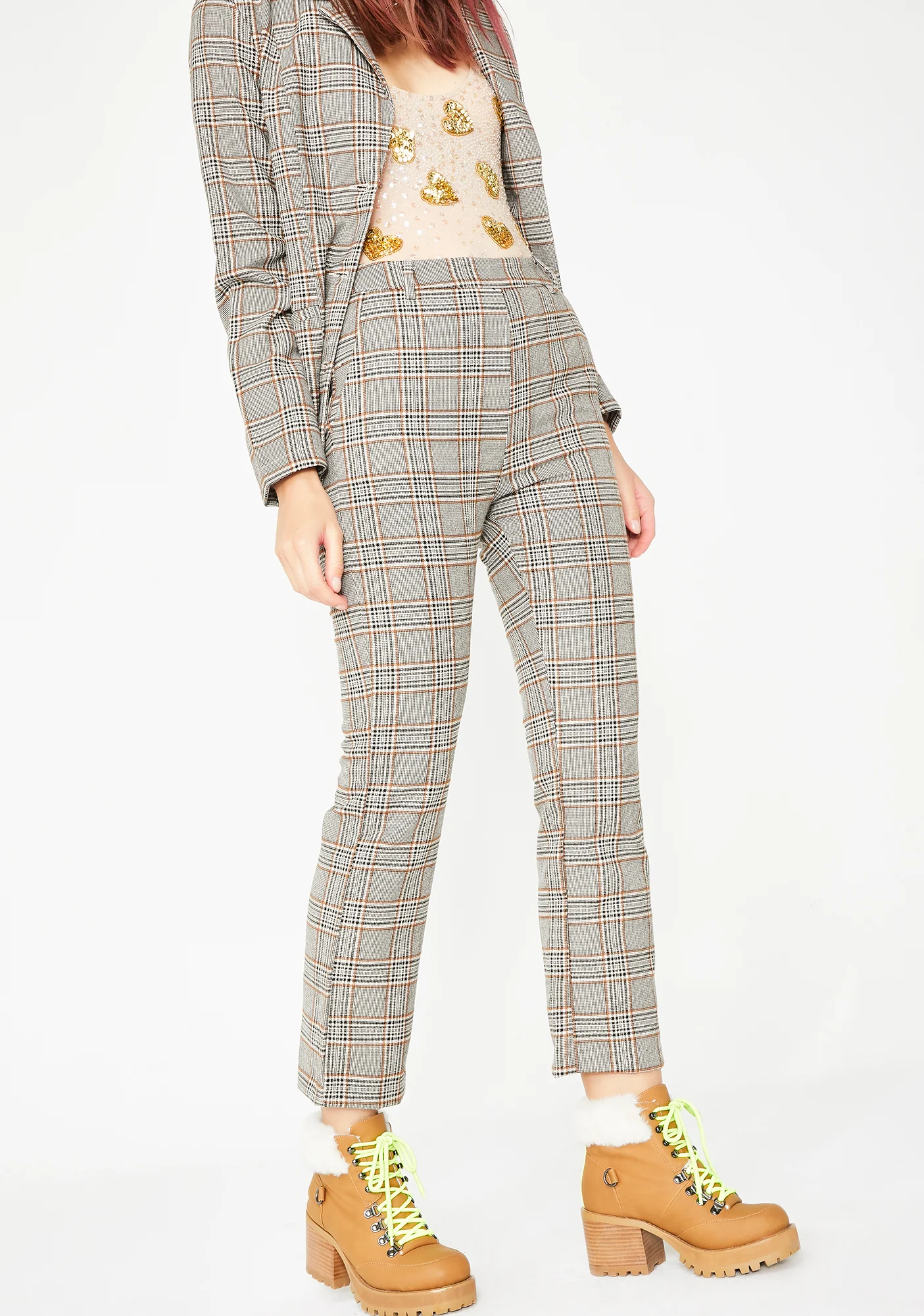 Nine To Five Plaid Pants - Image 3