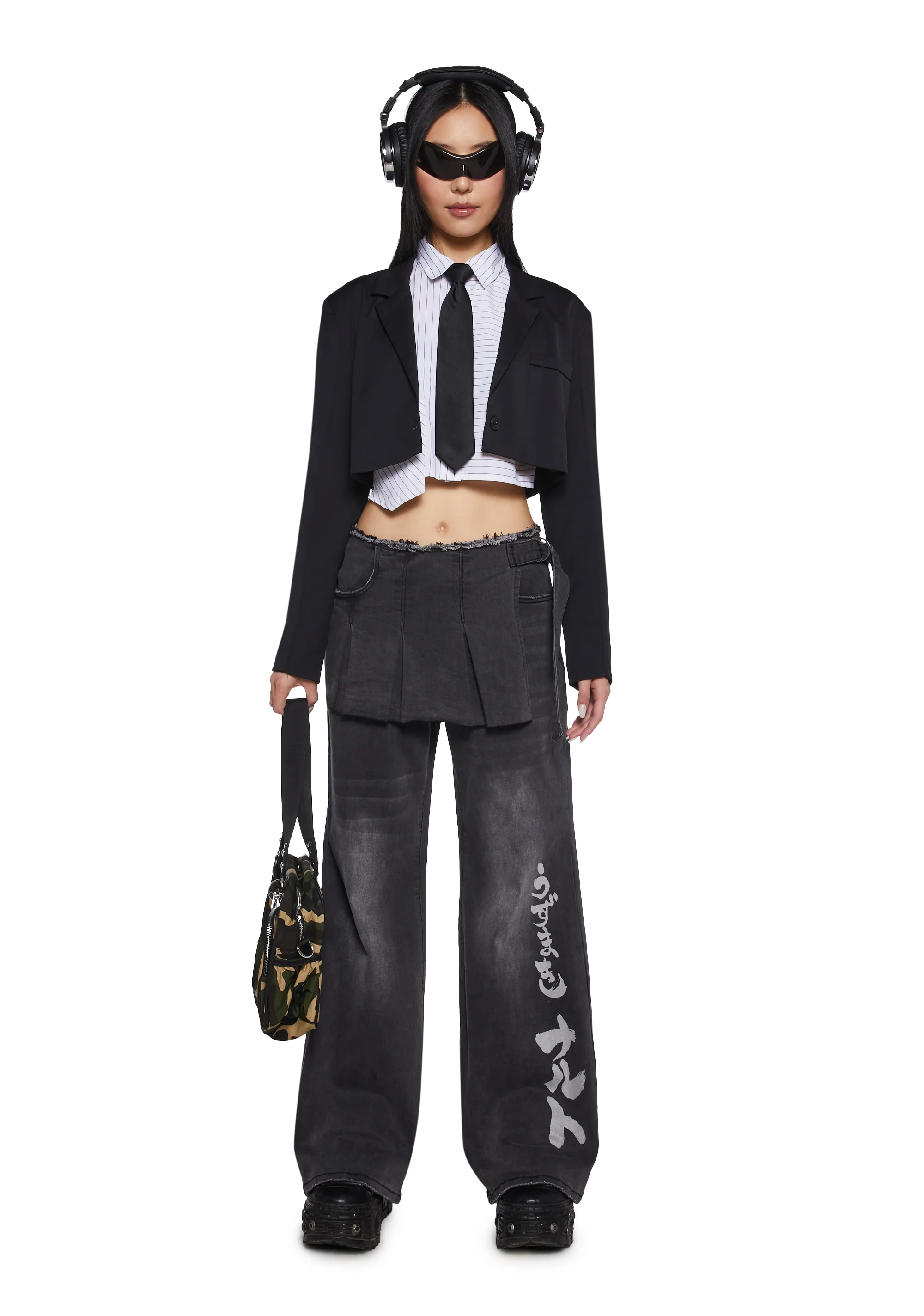 Ninja Academy Elite Wide Leg Pants With Skirt - Image 6