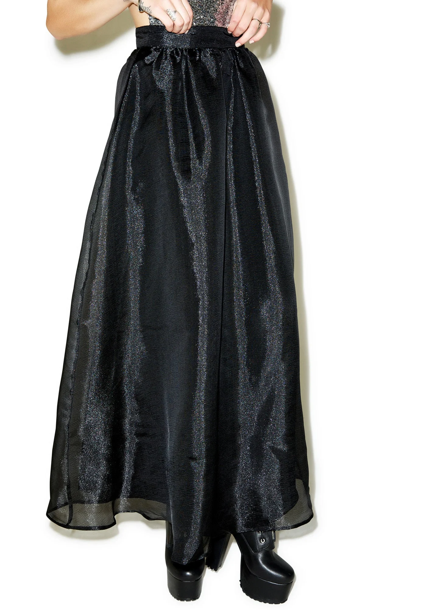 Nippon Maxi Skirt - Black - Image 9