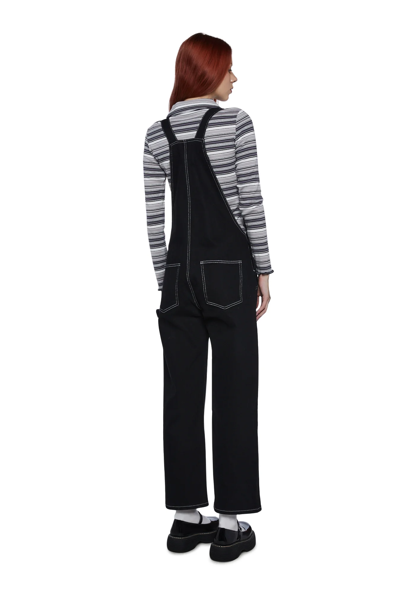 No Bounds Twill Overalls-Black - Image 4