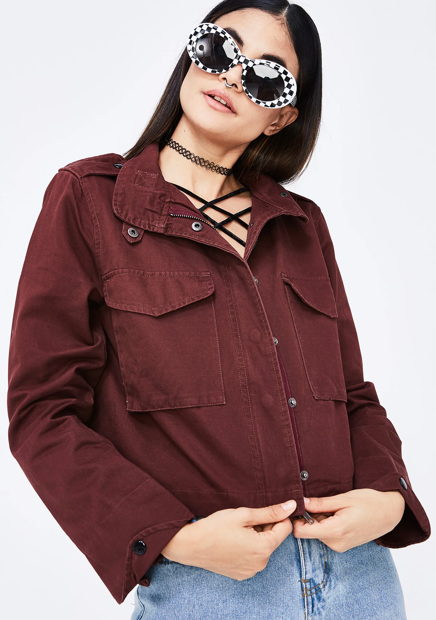 No Comment Cropped Jacket - Image 2
