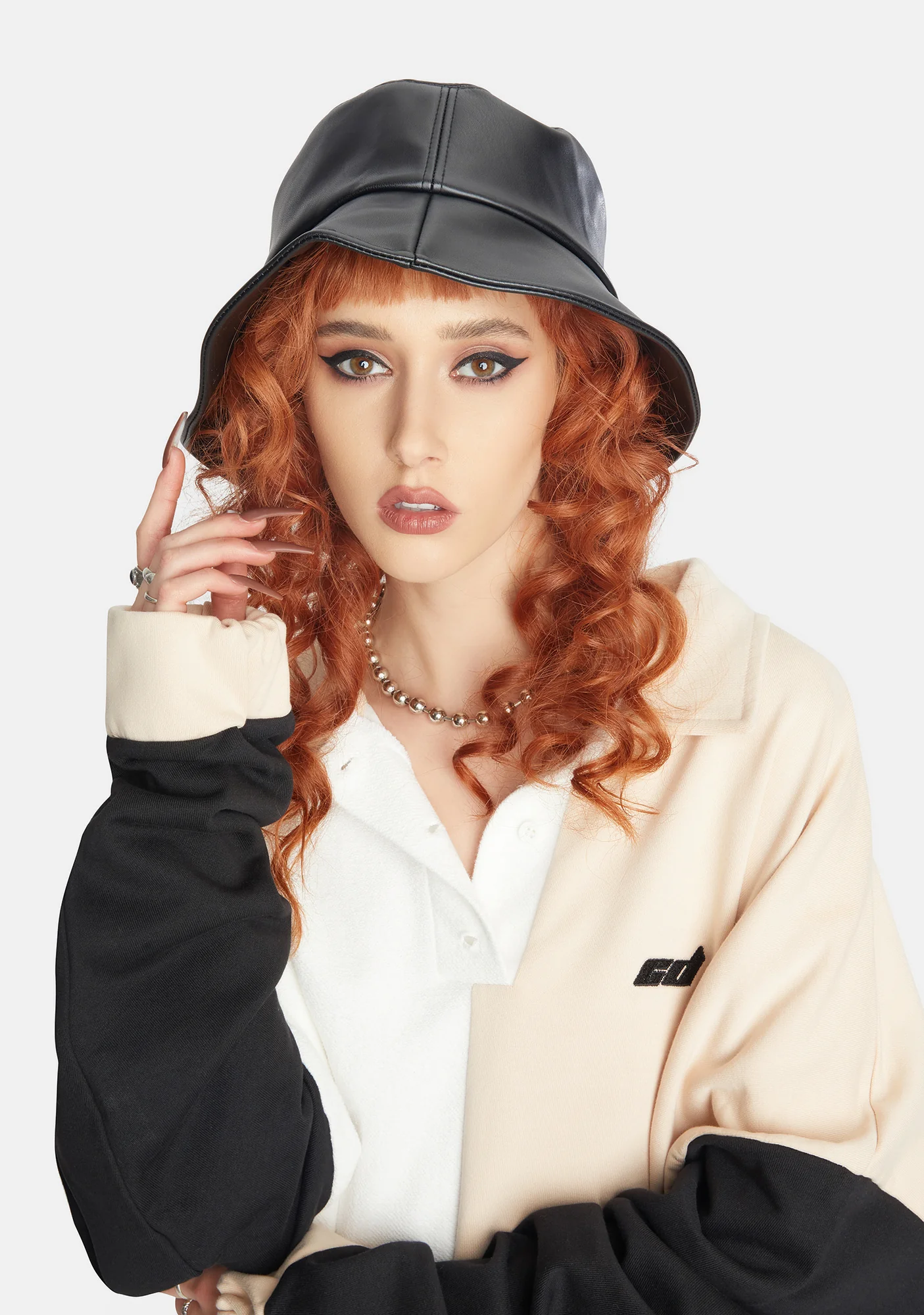 No Complaints Vegan Leather Bucket Hat - Image 3