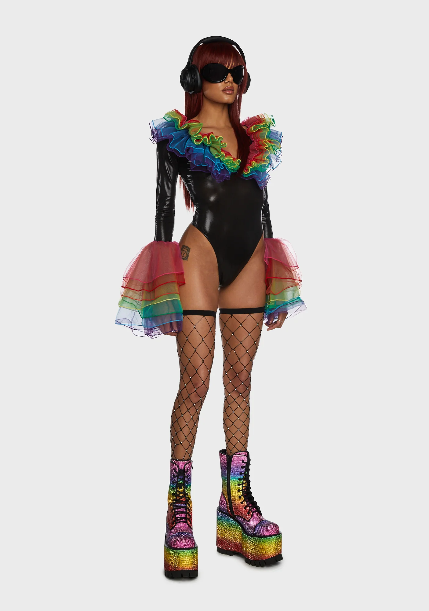 No Contest Tulle Bodysuit - Image 2