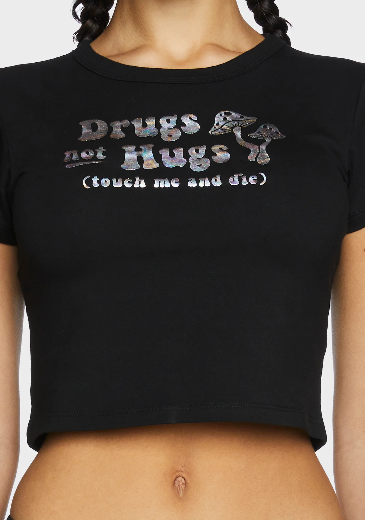No Hugs Club Baby Tee - Image 2