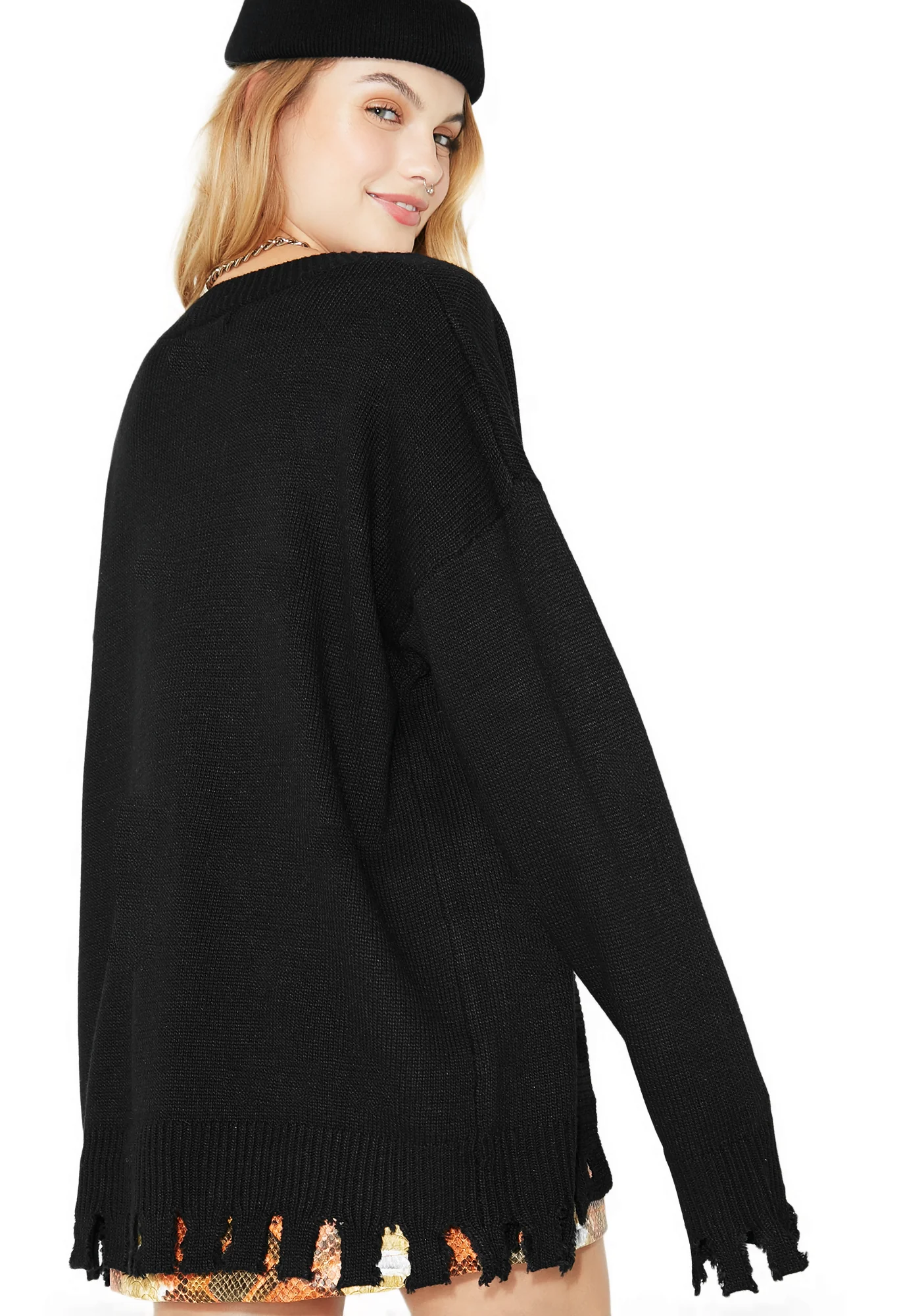 No Love Lost Unfinished Cardigan - Image 4
