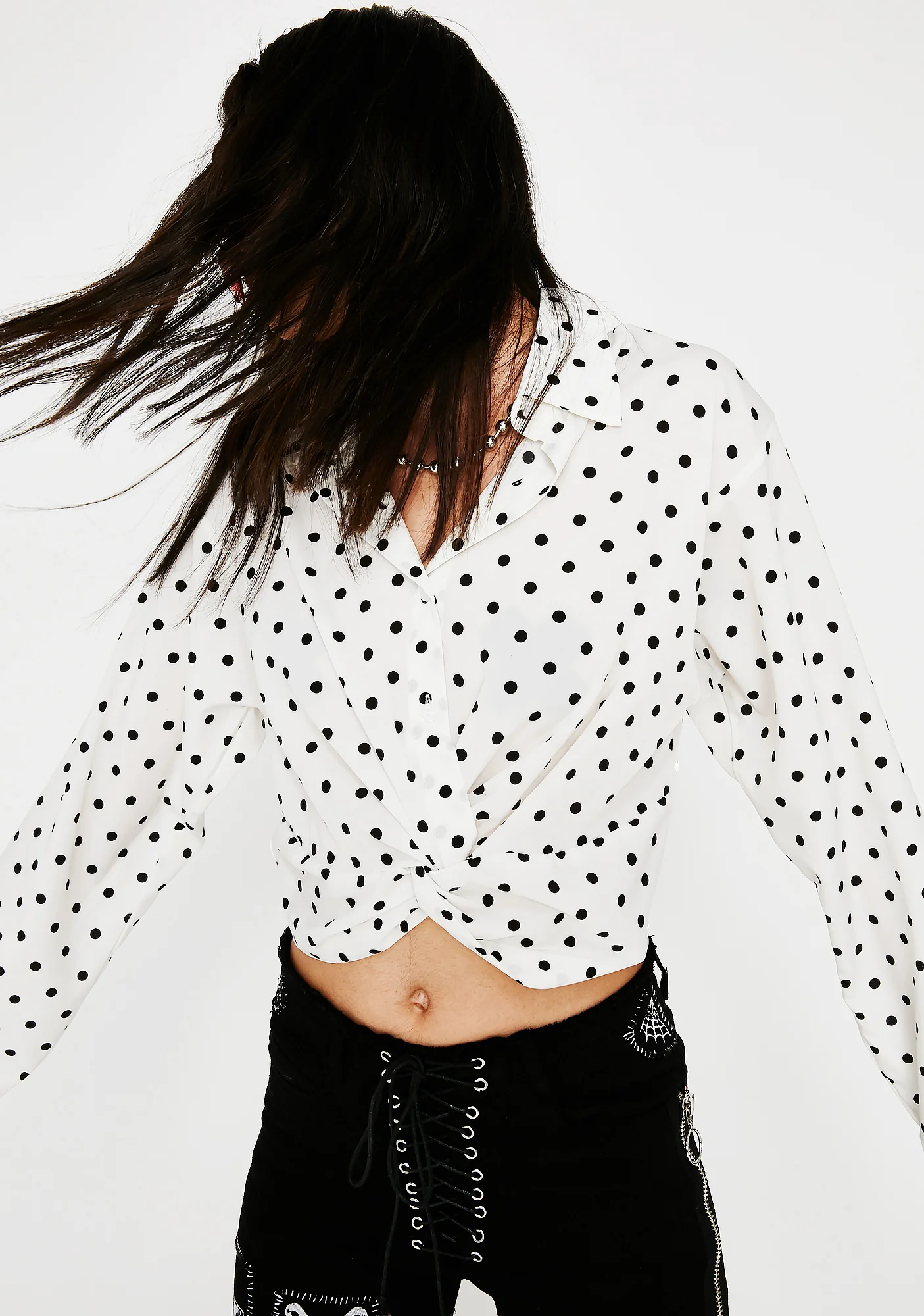 No Patience Polka Dot Top - Image 2