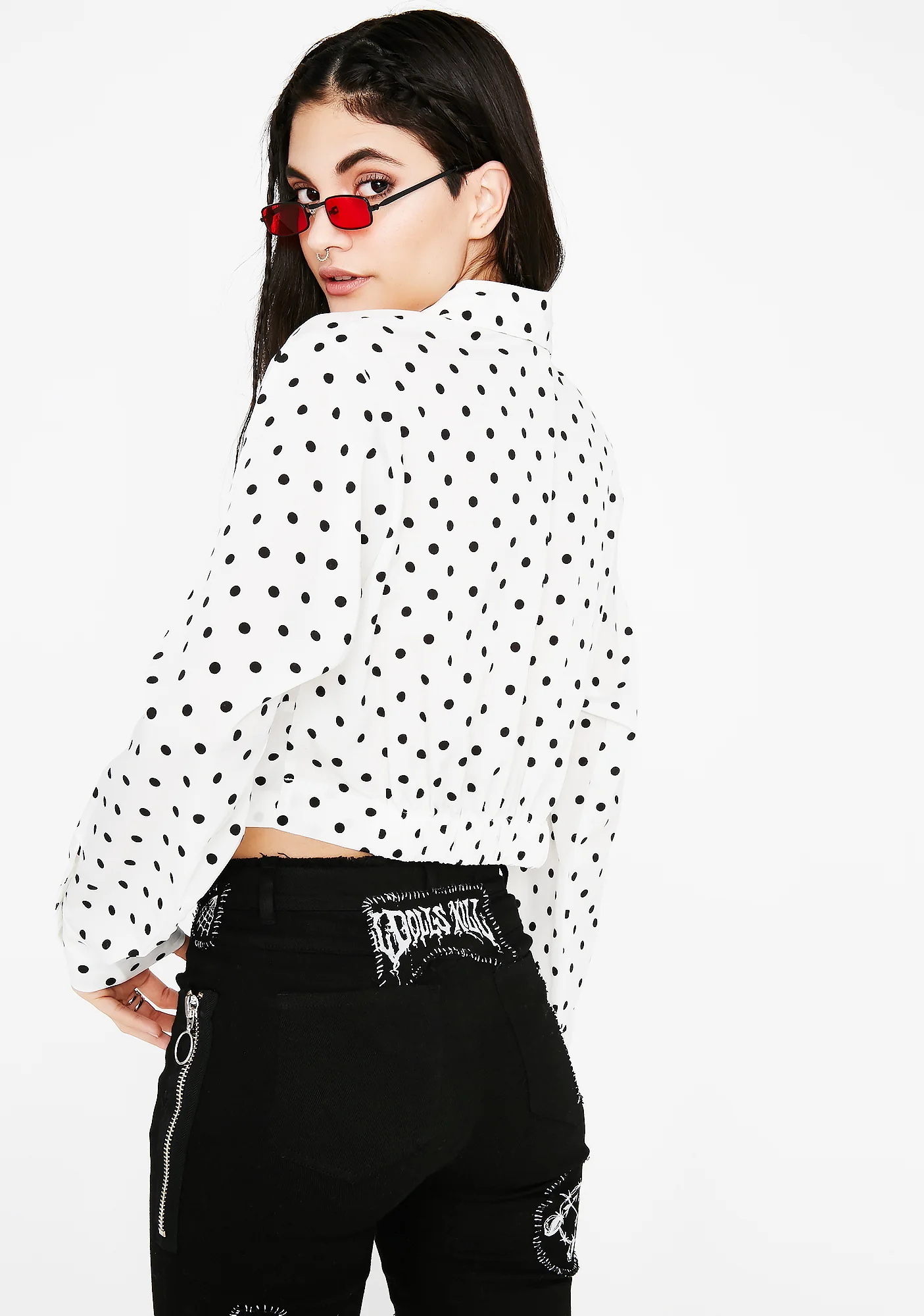 No Patience Polka Dot Top - Image 4