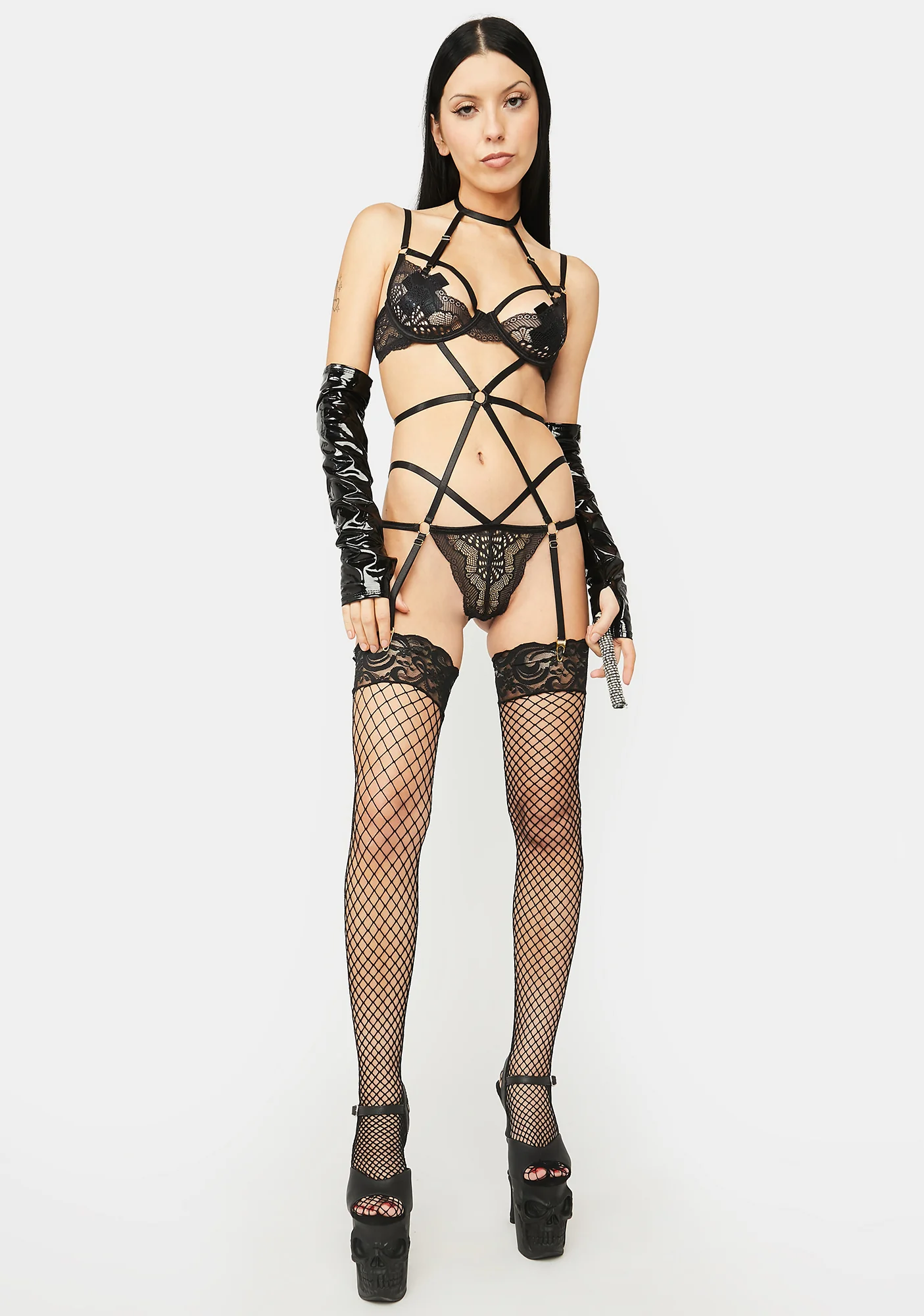 No Restraints Lace Teddy - Image 2