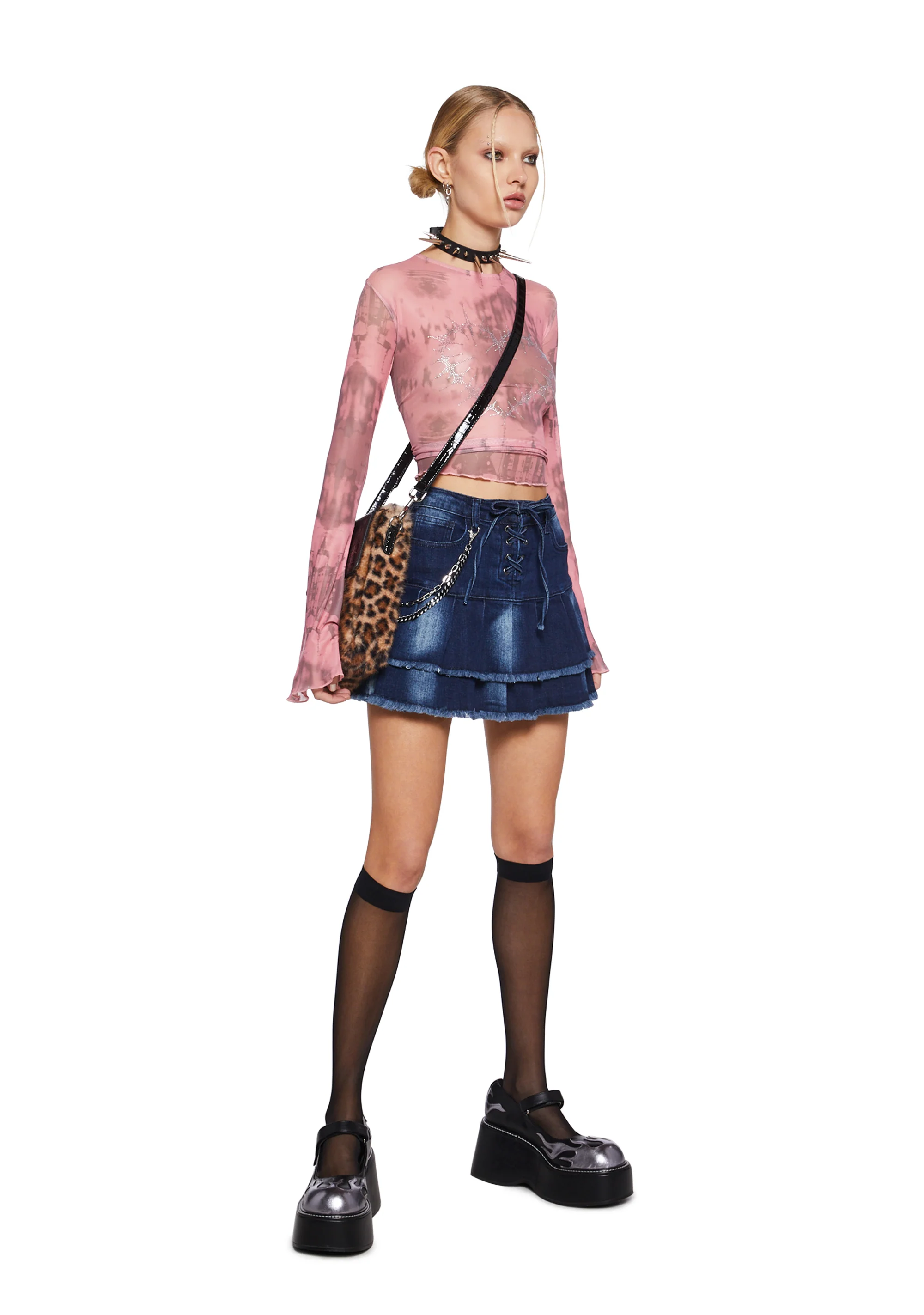 No Room For Drama Mini Skirt - Image 2