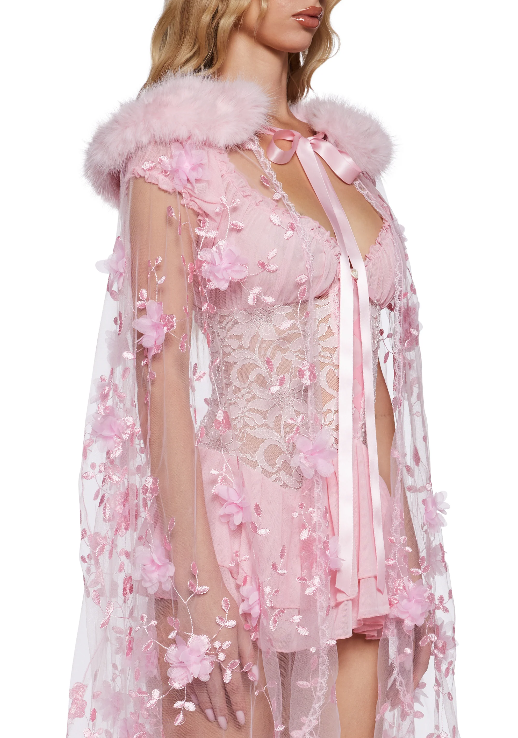 Noble Reign Floral Cape - Image 2