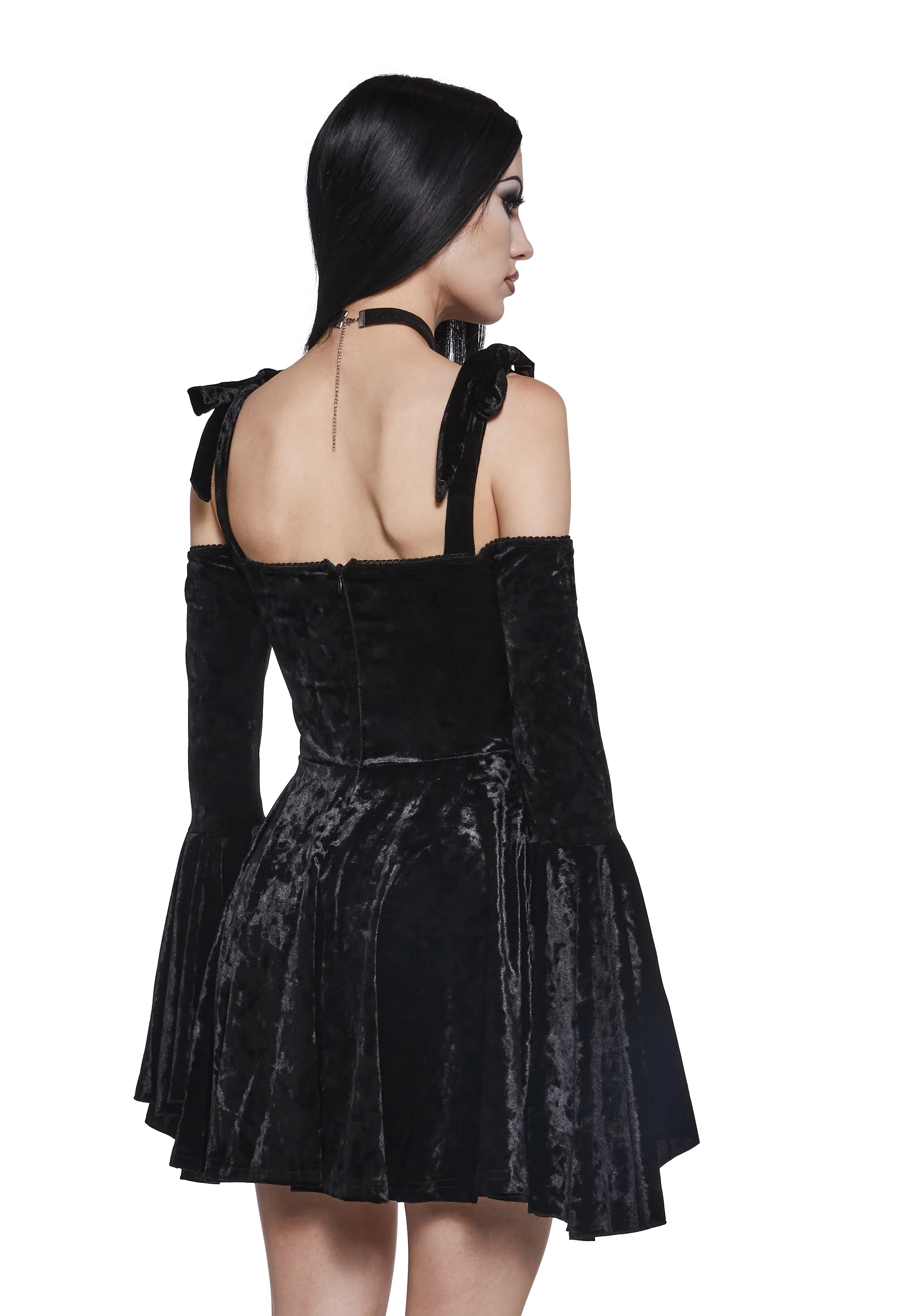 Nocturnal Elegance Mini Dress - Image 5