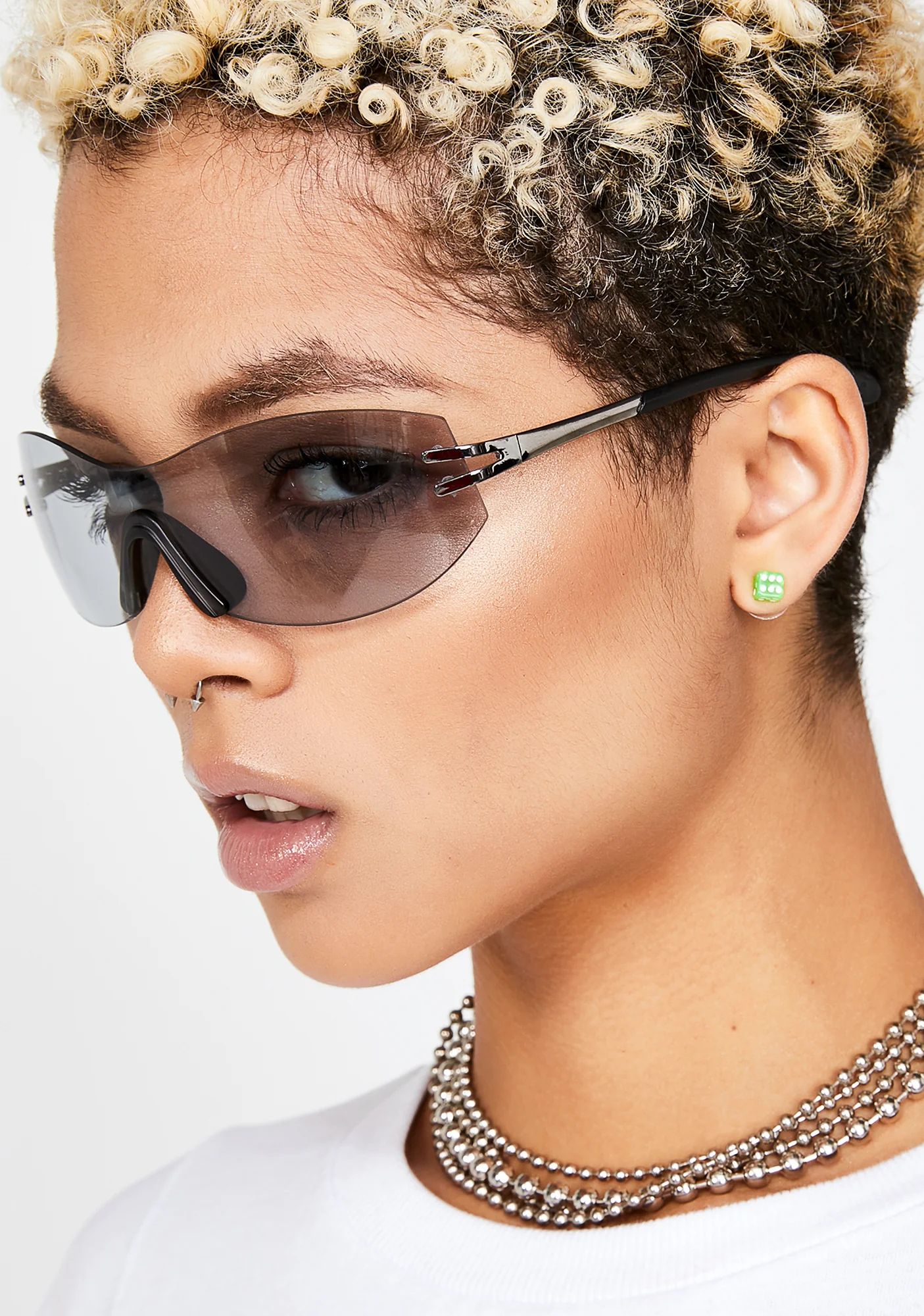 Noir Above The Clouds Shield Sunglasses - Image 3