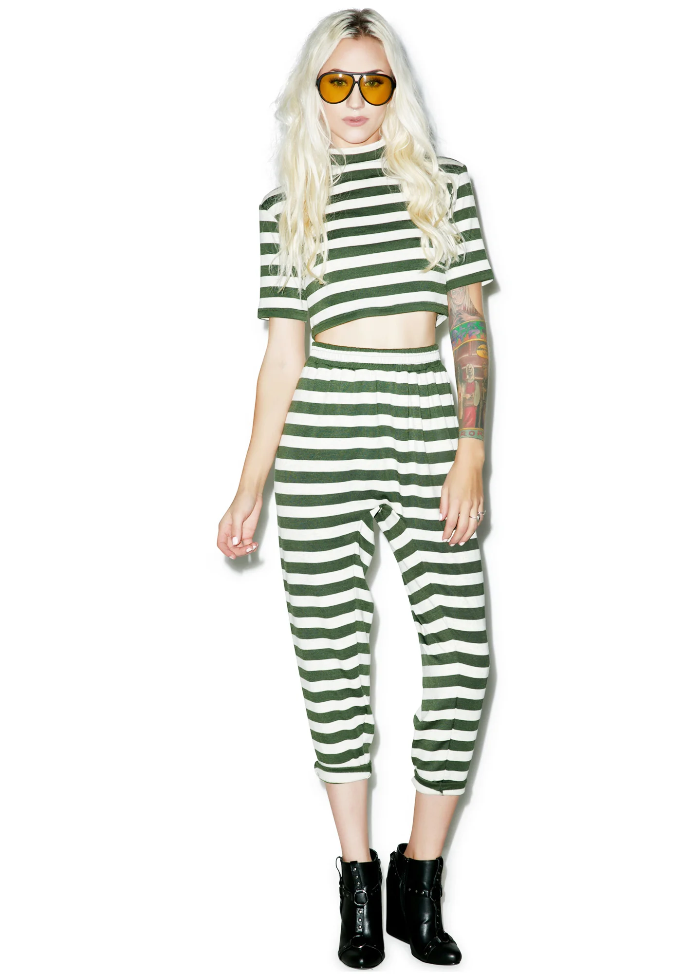 Nomad Stripe Crop Top - Image 2