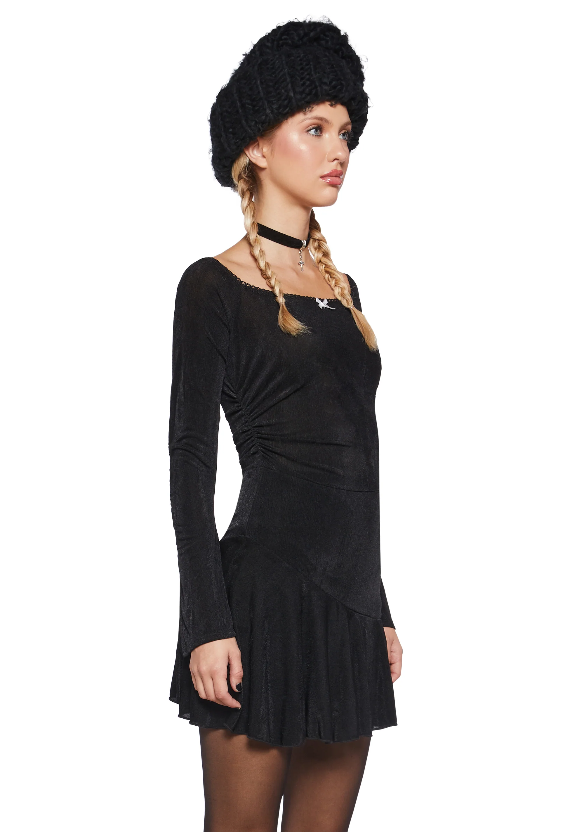 Nonchalant Energy Mini Dress - Black - Image 3