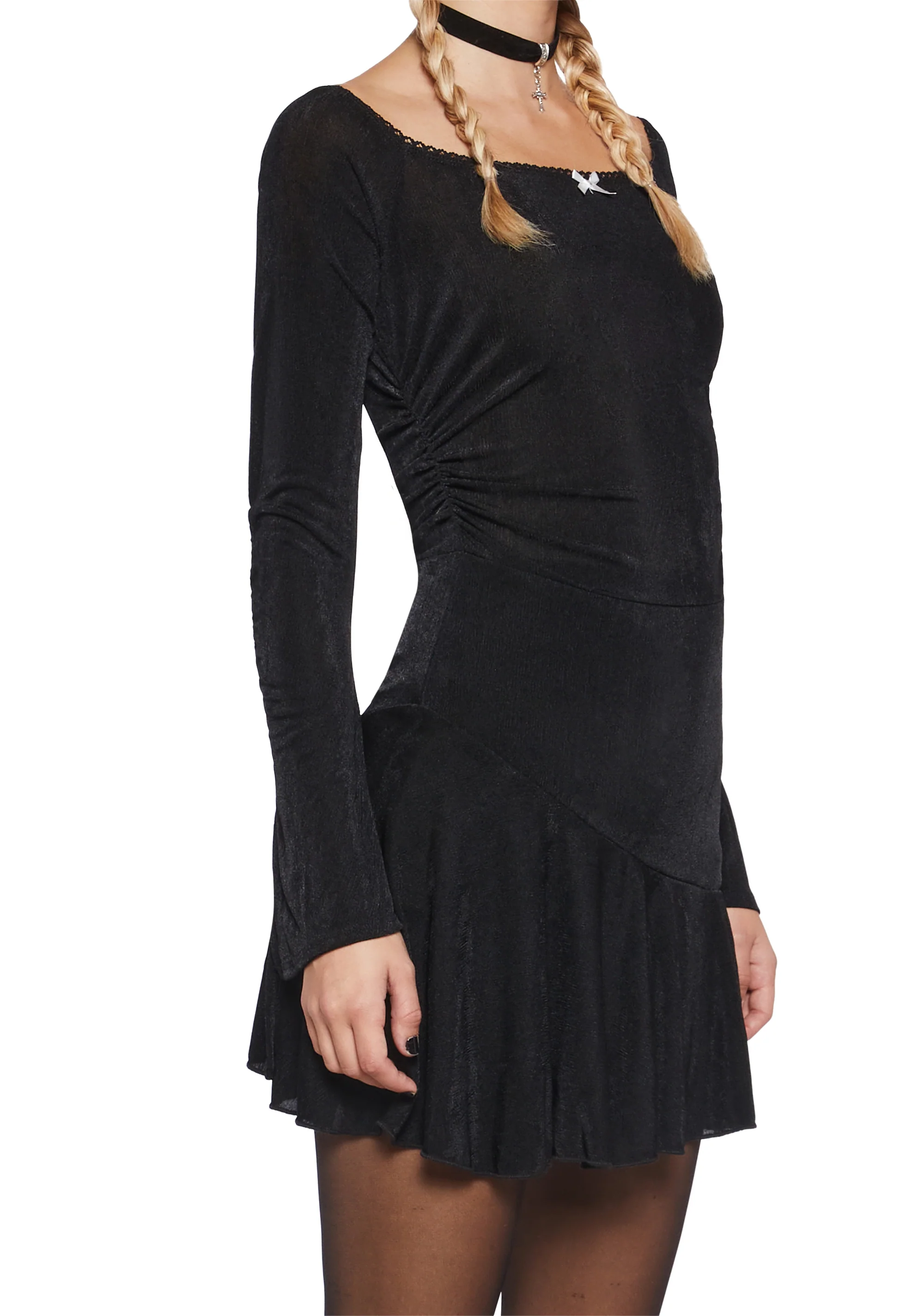 Nonchalant Energy Mini Dress - Black - Image 5
