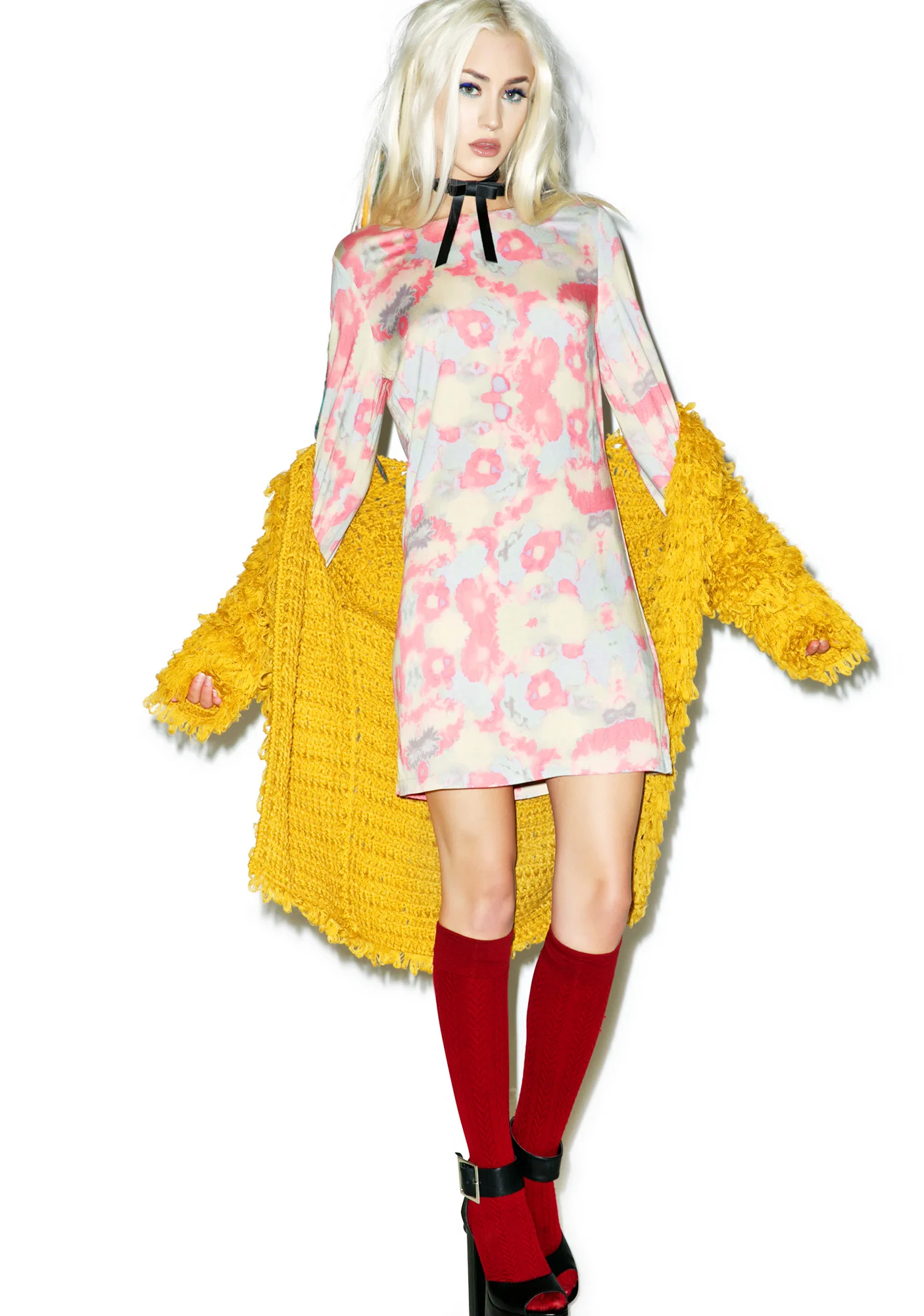 Noni Melted Flower Dress - Image 5