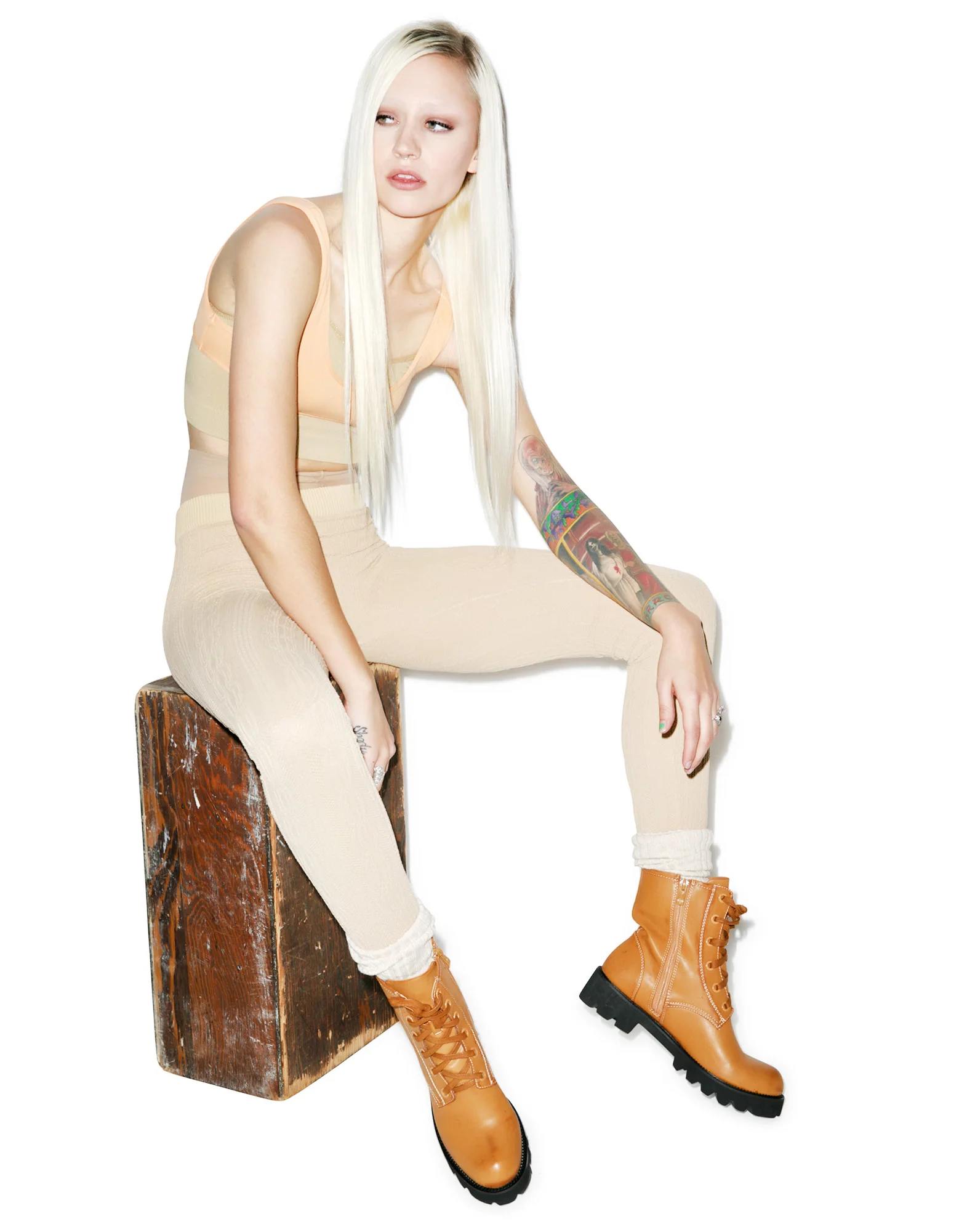 Norwegian Beauty Cable Knit Leggings - Image 5