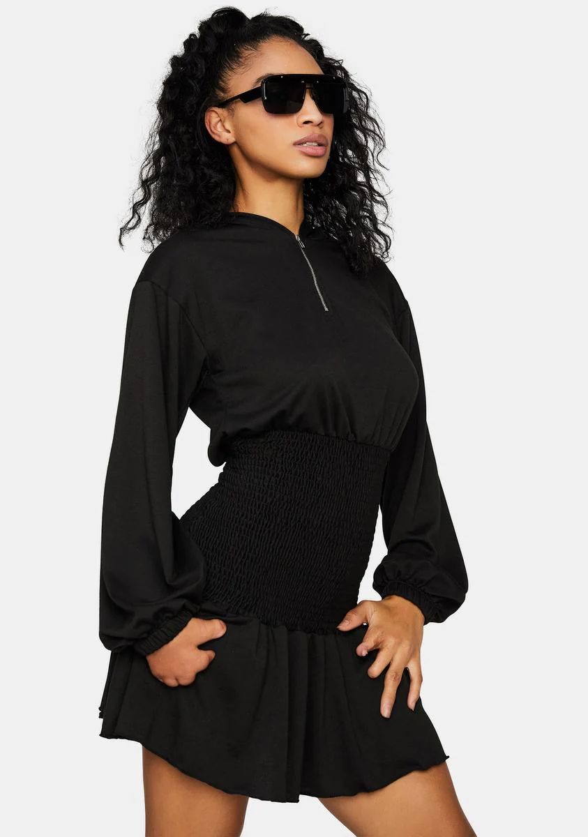 Not So Pure Terry Smocked Dress - Image 2