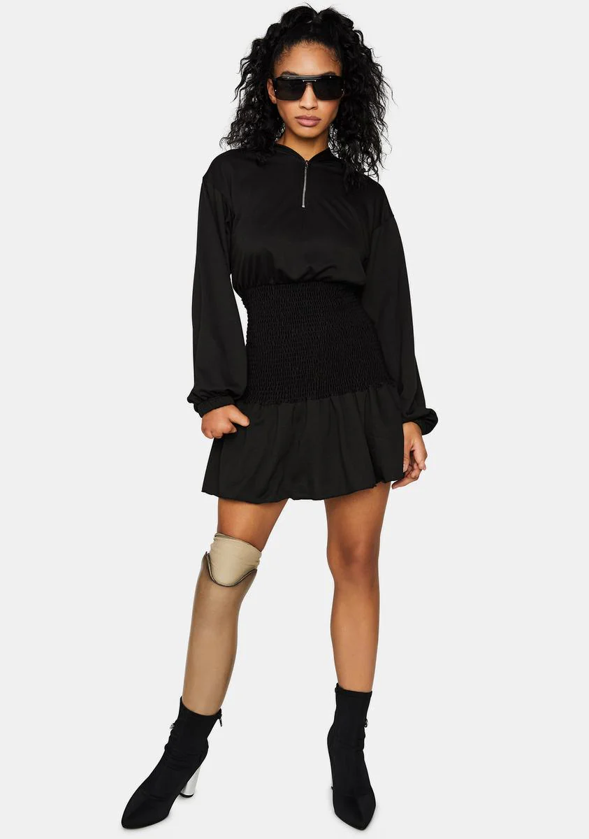 Not So Pure Terry Smocked Dress - Image 3
